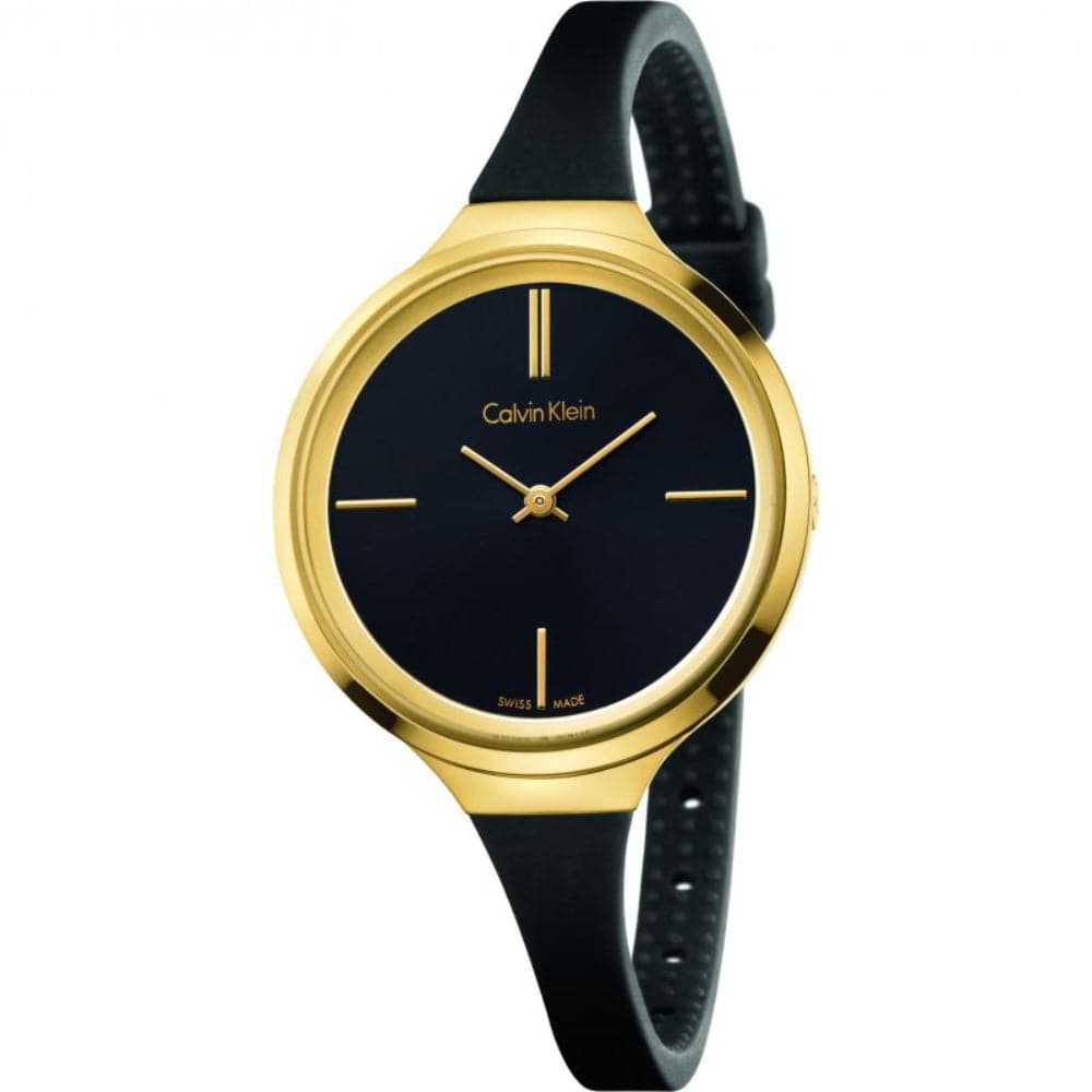 CALVIN KLEIN LIVELY K4U235B1 Women's Fashion Watch - Elegant Stainless Steel Bracelet, Water Resistant, Perfect for Everyday Wear & Office Style
