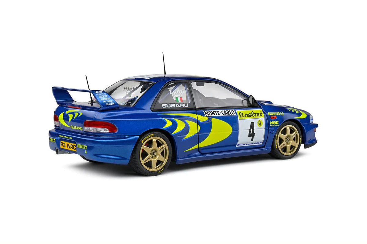 1:18 Subaru Impreza 22B STI WRC Rally Car Model - 1997 Monte Carlo #4 Liatti/Pons - Collectible Die-Cast Vehicle for Racing Enthusiasts & Display Decor