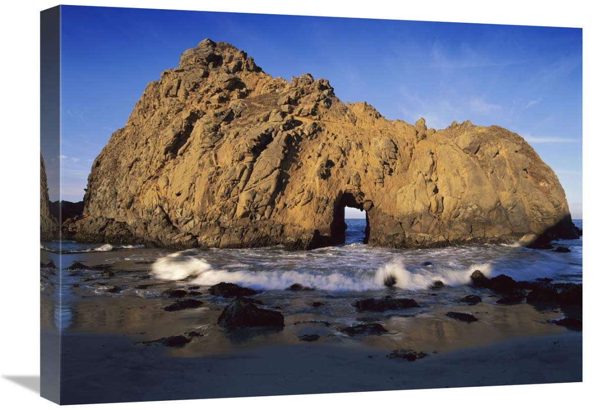 18 x 24 Inch Pfeiffer Beach Sea Arch Big Sur California Wall Art Print by Tim Fitzharris - Coastal Decor for Living Room, Office & Beach House