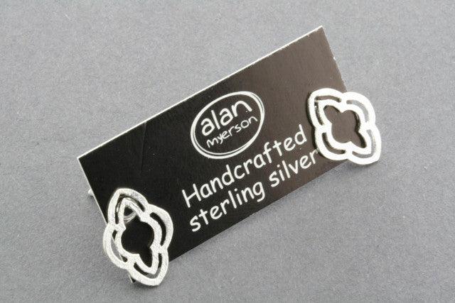 Double Club Stud Earrings for Women - 14K Gold Plated Hypoallergenic Studs - Perfect for Parties, Weddings & Everyday Wear