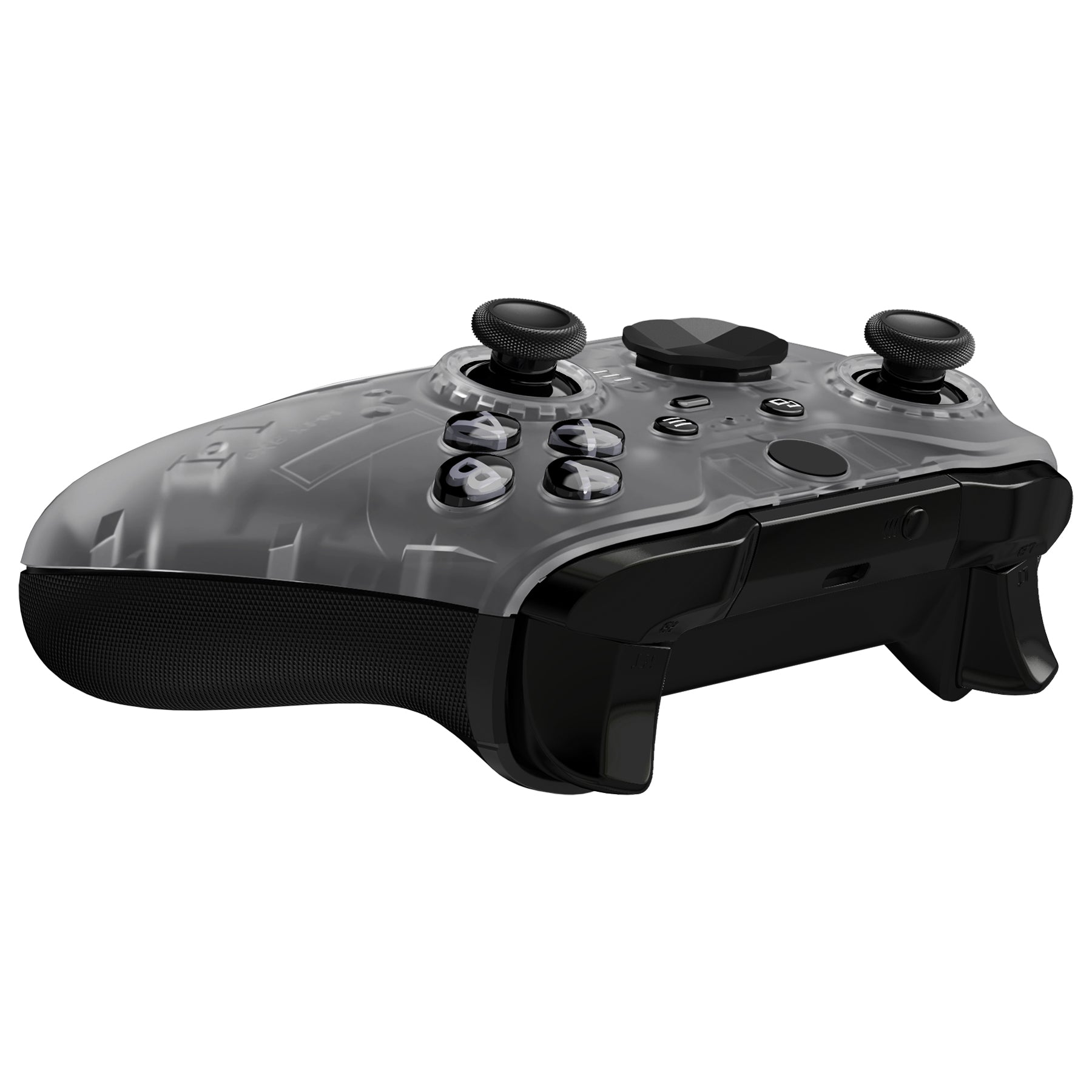 eXtremeRate Glow in Dark Green Replacement Front Housing Shell Case with Accent Rings for Xbox One Elite Series 2 & Elite 2 Core Controller (Model 1797) - Perfect for Gaming in Low Light & Custom Controller Mods