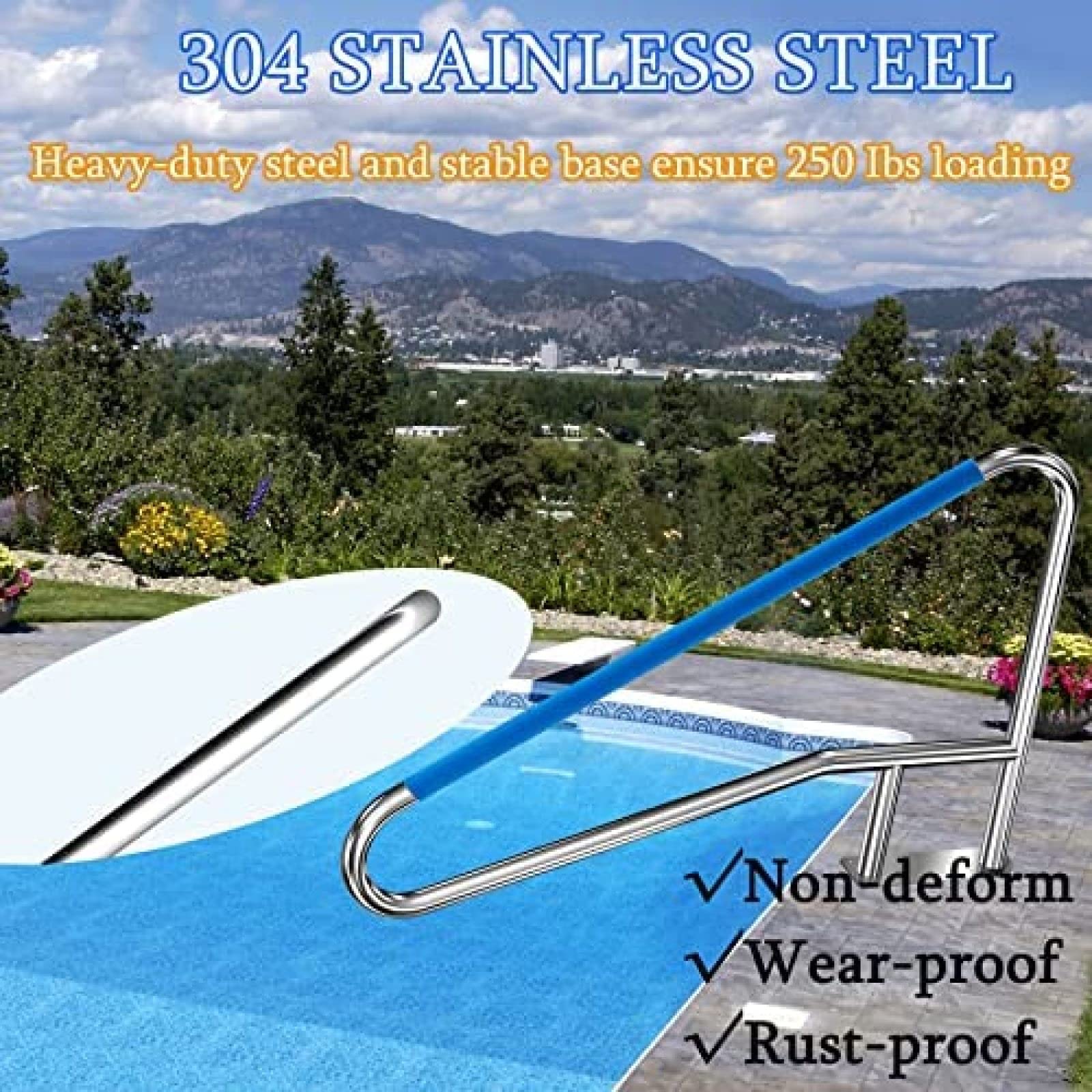 304 Stainless Steel Pool Handrail - 54