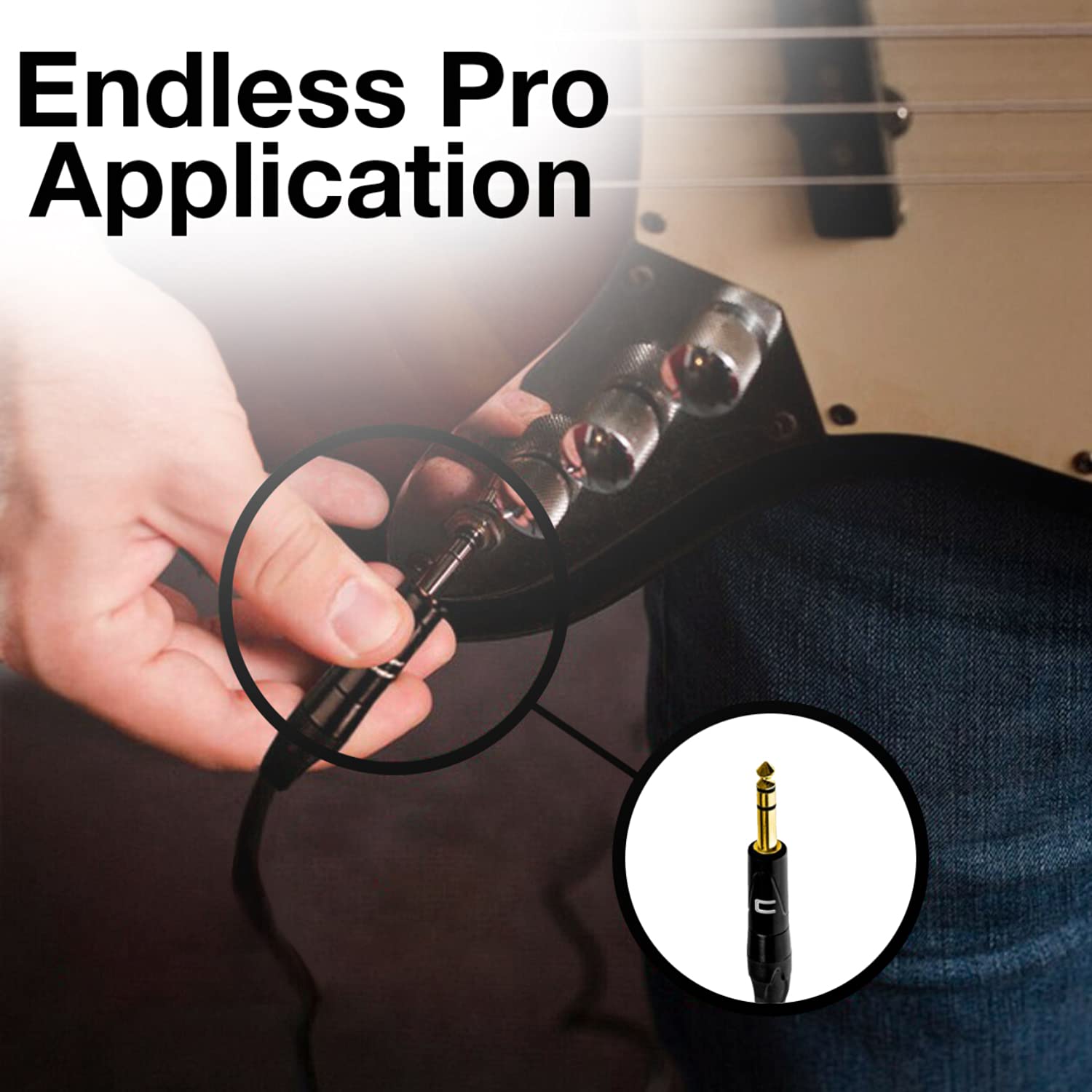 Professional Balanced XLR Female to 1/4