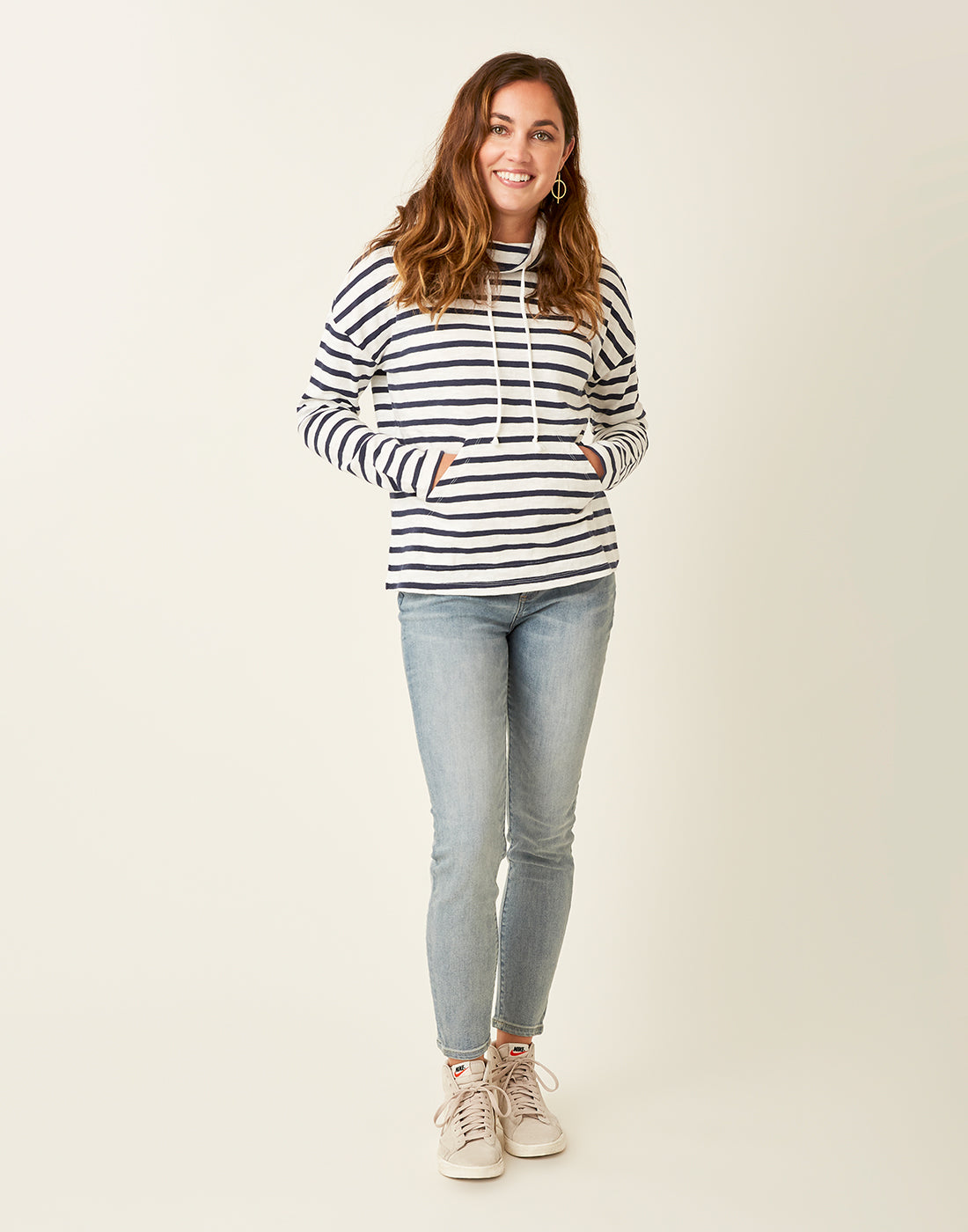 Cloud Navy Mali Stripe