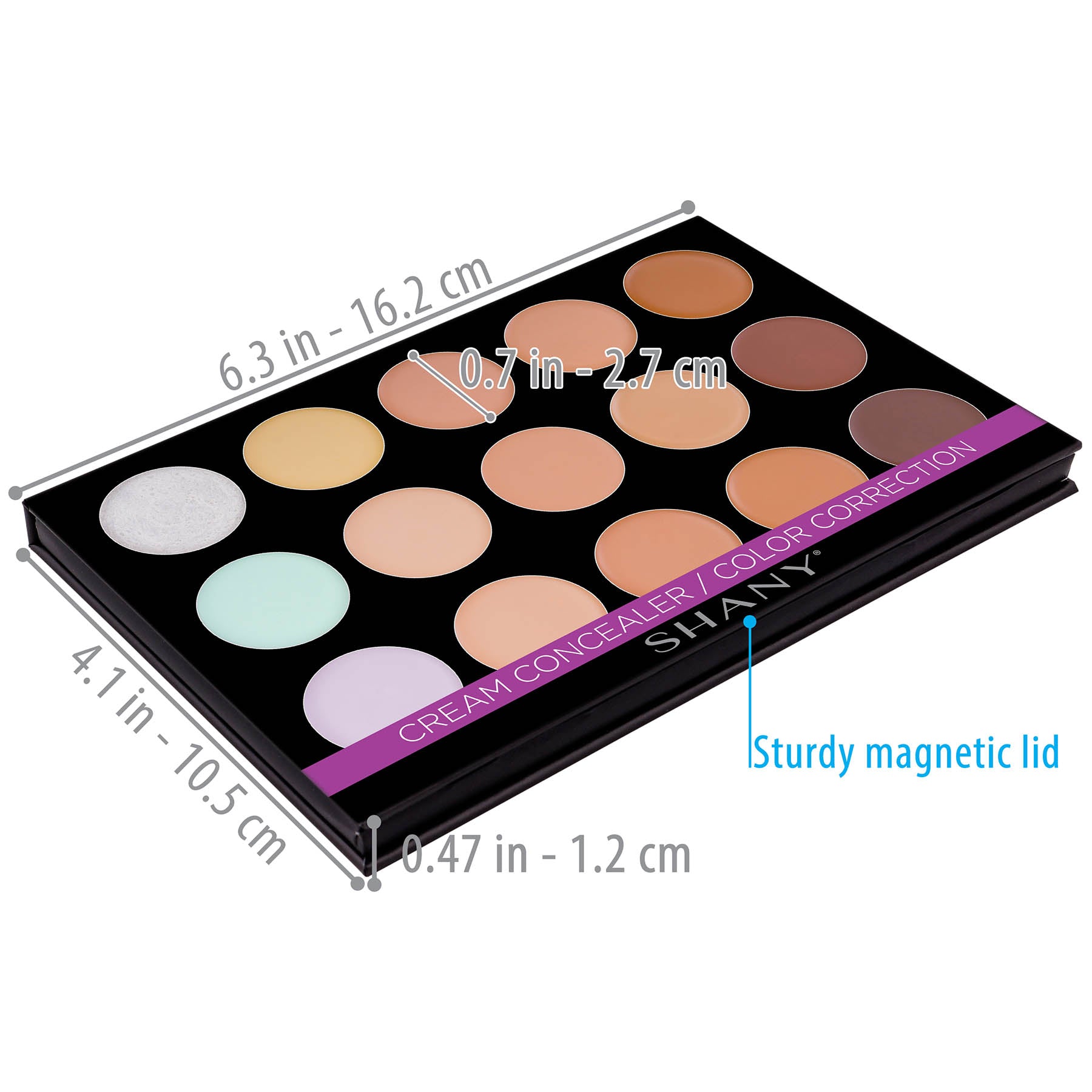 Mini Masterpiece Makeup Set - 6 Layer Refillable Palette for Eyeshadow, Blush & Highlighter | Professional Cosmetic Kit for Travel, Home & Makeup Artists