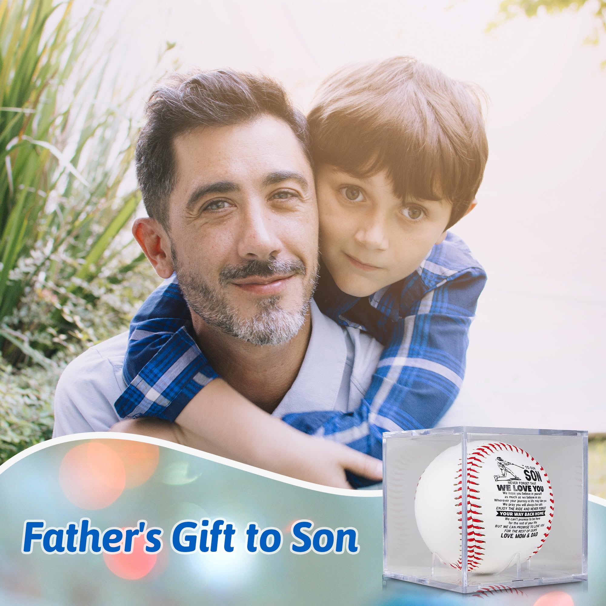 SYNGUCK Personalized Baseball Gifts for Boys - Youth & Teen Birthday, Christmas, Graduation Present from Parents - Perfect for Baseball Fans, Players & Sports Enthusiasts - Great for Games, Training & Decor