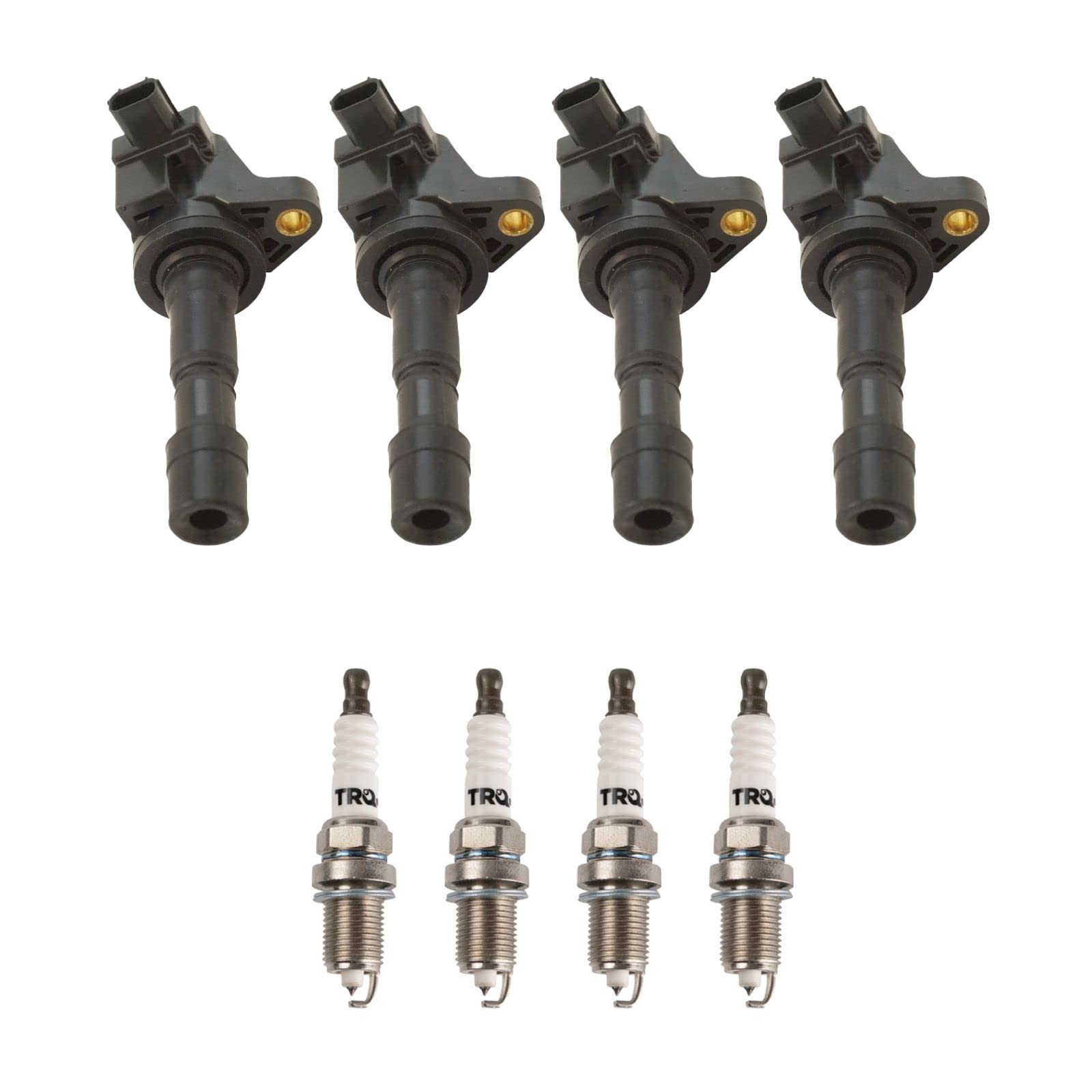 High Performance Ignition Coil & Spark Plug Kit - Compatible with 2009-2013 Honda Fit - Perfect for Engine Tune-Up & Performance Enhancement