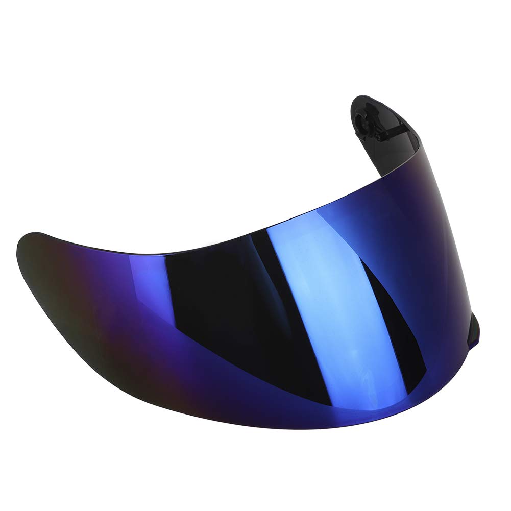 AGV K3SV K5 Full Face Motorcycle Helmet Visor Lens Replacement - Anti-Wind Shield for AGV K3 K5 Helmets (Blue) - Perfect for Street Riding, Racing & Commuting