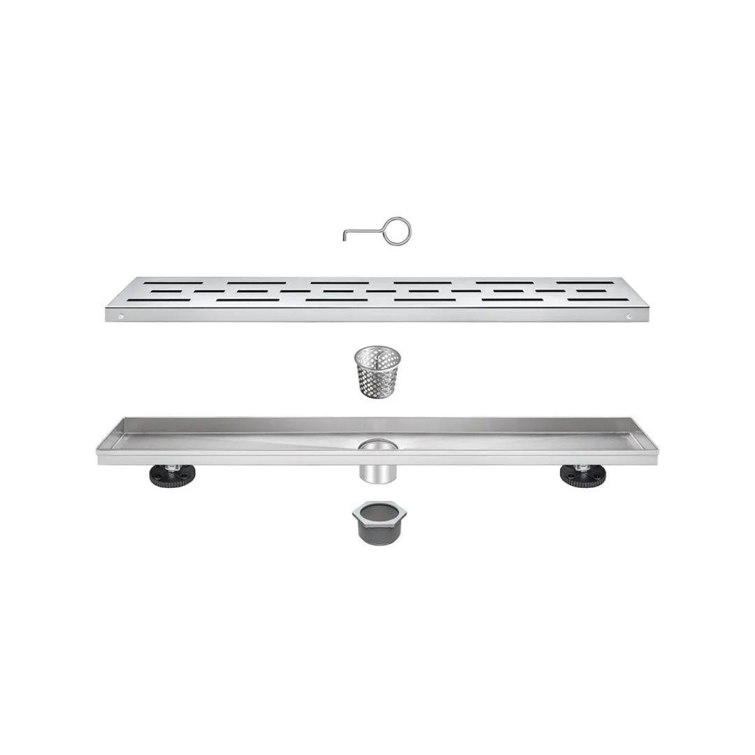 Stainless Steel Linear Shower Drain Cover 36 x 3 Inches - Brushed Finish for Modern Bathrooms - Perfect for Tile Floors & Walk-In Showers