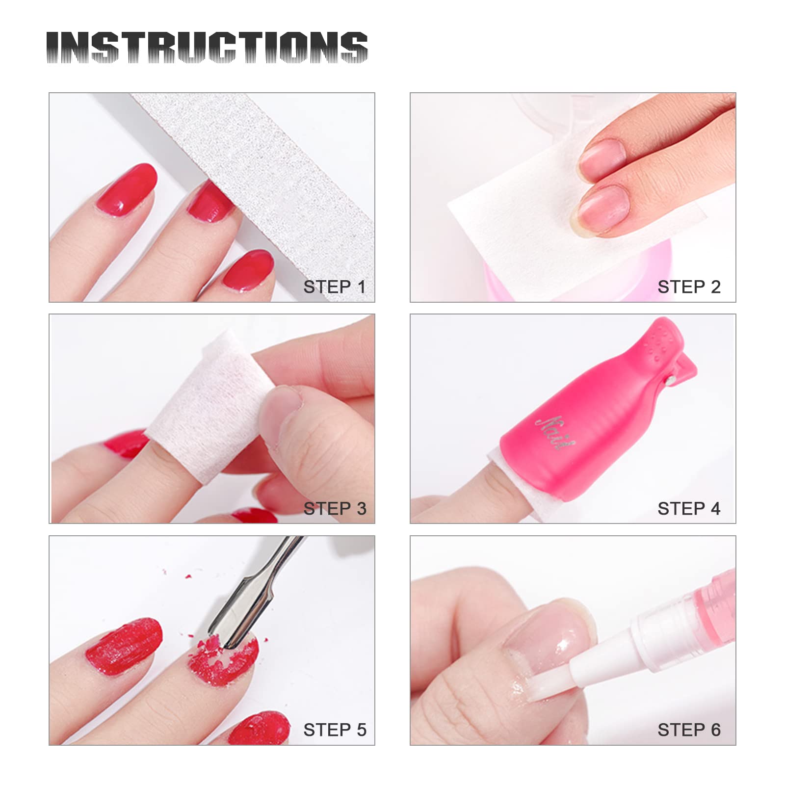 650 Pcs Lint-Free Nail Wipes Cotton Pads for Gel & Regular Polish Removal | Nail Art Accessories with Cuticle Pusher | Perfect for Salon, Home Manicure & DIY Nail Care