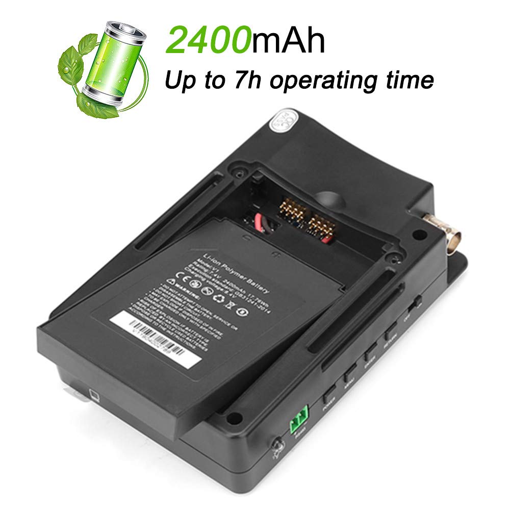 WSDCAM 4 Inch Portable Wrist IP Camera Tester - 4K H.265 CCTV Tester for IP/CVBS/CVI/TVI/AHD Analog Cameras with POE, IP Discovery & Firmware Update | Perfect for Security Installations & Camera Maintenance