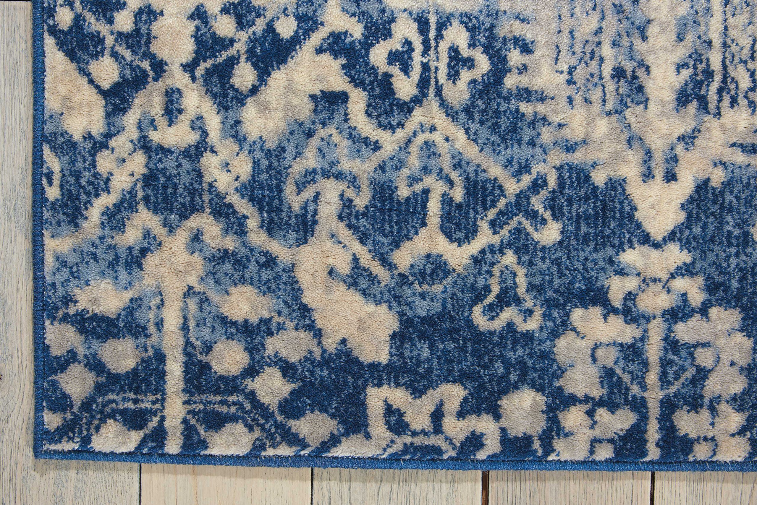 Nourison Somerset Contemporary Navy 7'9