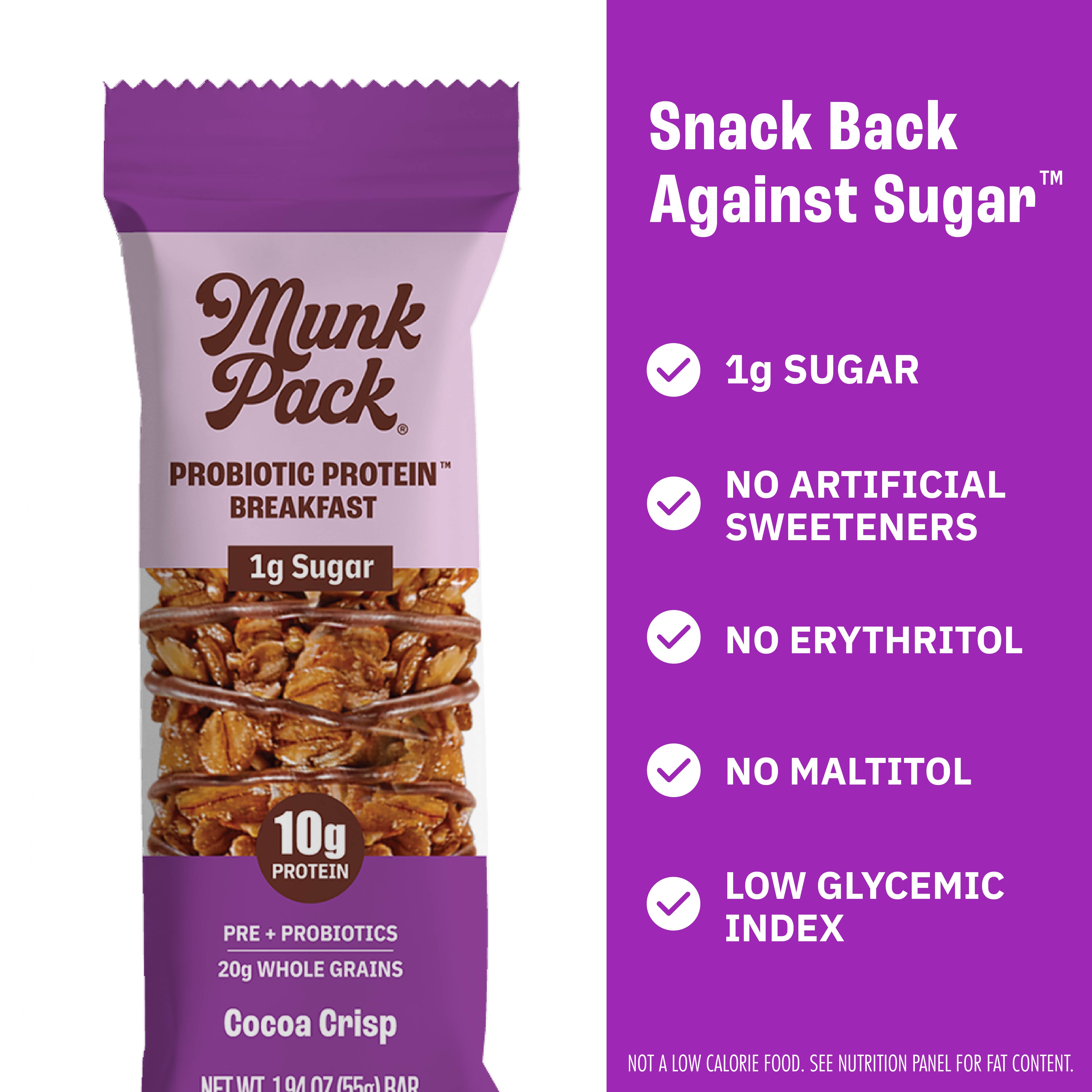 Probiotic Protein Breakfast Bar Variety Pack - 5 Count | High Protein Snack for Energy & Gut Health | Perfect for On-the-Go Breakfast, Workout Fuel & Healthy Snacking