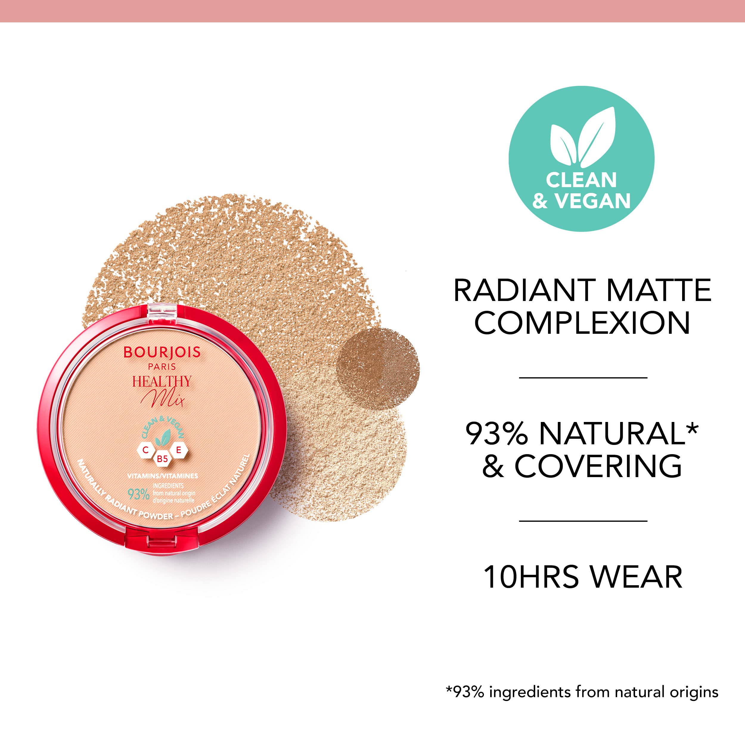 Healthy Mix Clean Loose Powder - 4 Beige Doré | Lightweight Setting Powder for Flawless Makeup, Oil Control & Long-Lasting Wear | Perfect for Daily Use, Photo Shoots & Special Occasions