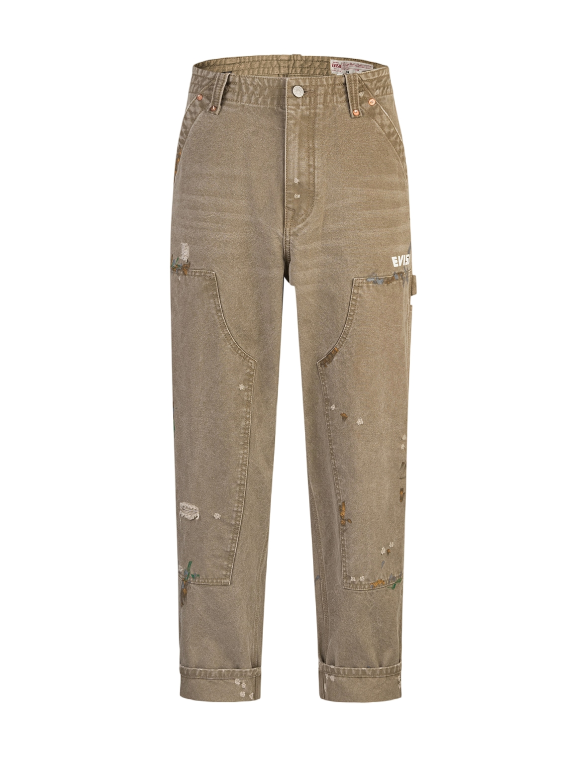 Seagull Embroidery & Logo Print Relaxed Fit Washed Denim Pants for Men - Casual Streetwear, Beach Outfits & Everyday Comfort