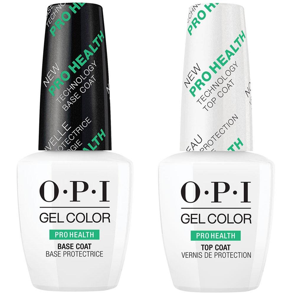 OPI GELCOLOR ProHealth Base & Top Coat Duo Set [0.5oz] - Long-Lasting Gel Polish System for Professional Nail Salon & At-Home Manicures - Perfect for Gel Nail Extensions & French Tips