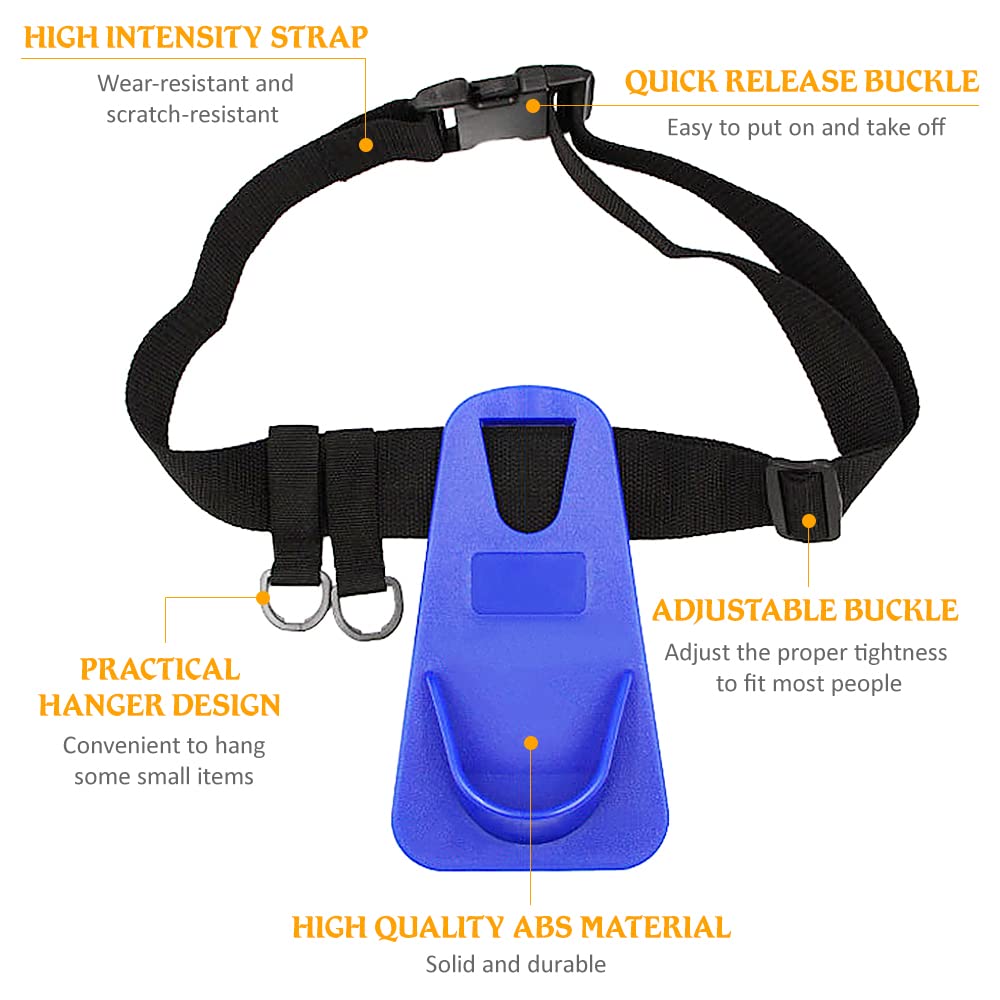 Adjustable Fishing Waist Belt with Rod Holder - Padded Tackle Storage for Comfortable Hands-Free Fishing - Perfect for Shore, Boat & Kayak Anglers