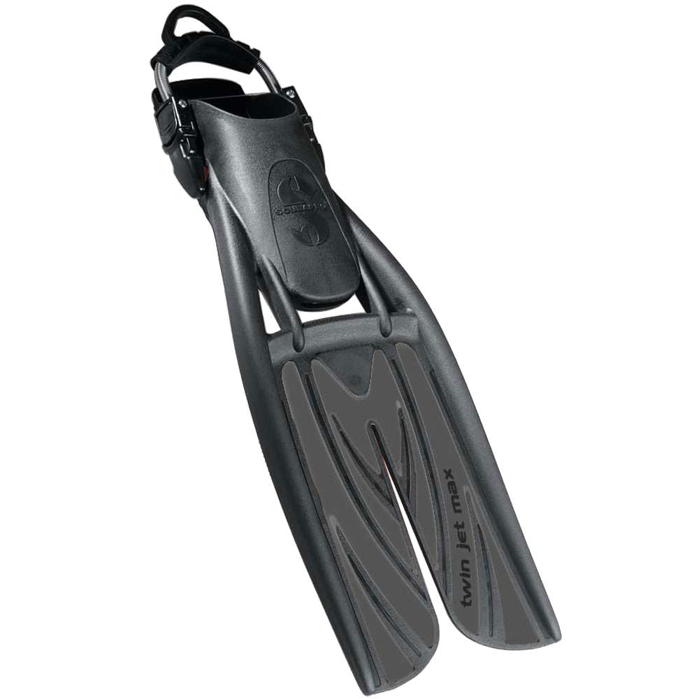 Scubapro Twin Jet Max Black/Graphite Fins - Premium Scuba Diving Gear for Professional & Recreational Divers - Perfect for Ocean Exploration, Reef Diving & Underwater Adventures