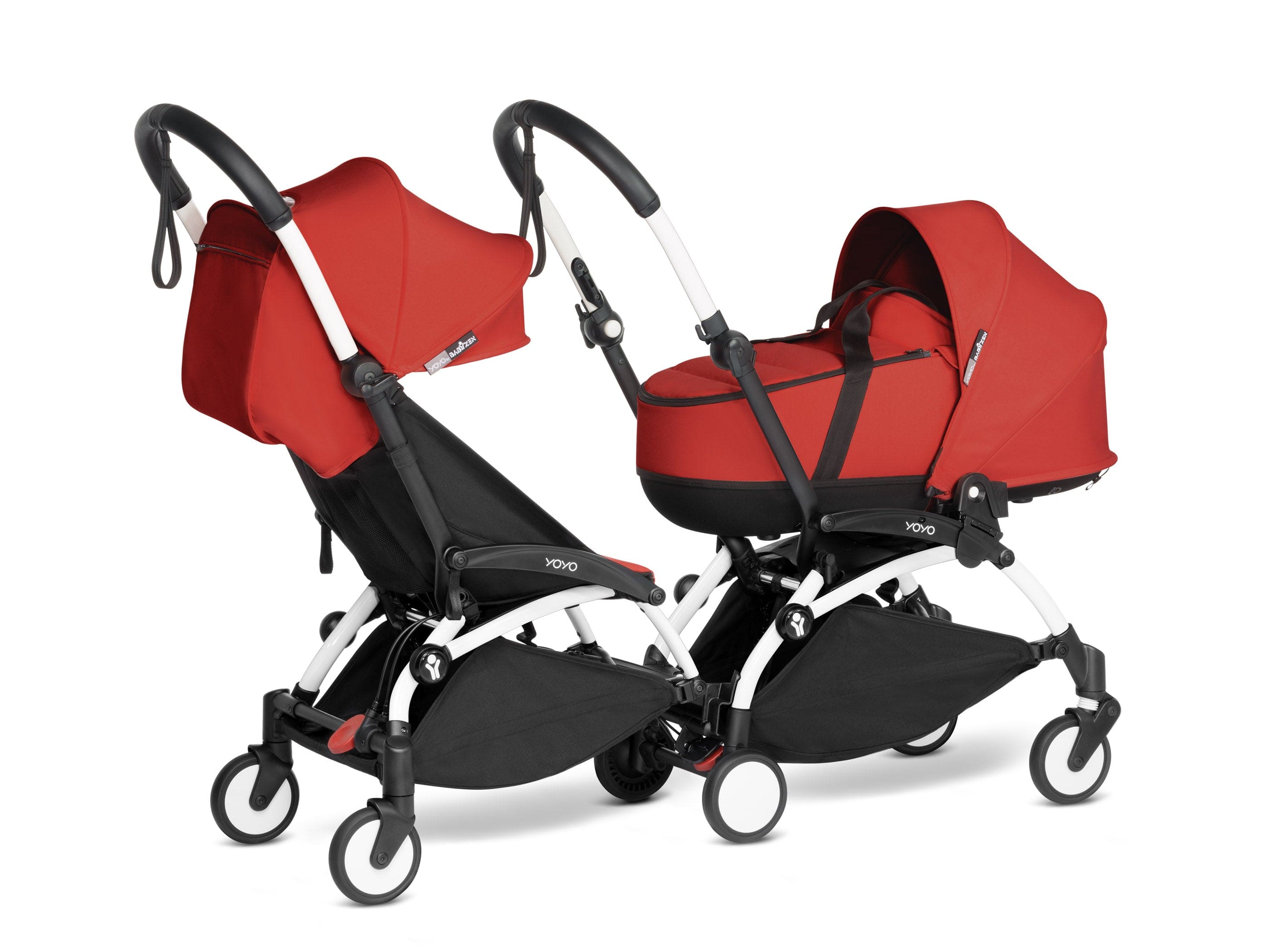 Stokke YOYO 3 Double Stroller with Bassinet & Toddler Seat - Lightweight Compact Travel Stroller for Twins or Siblings (Ages 0-4) | Perfect for City Walks, Air Travel & Everyday Use
