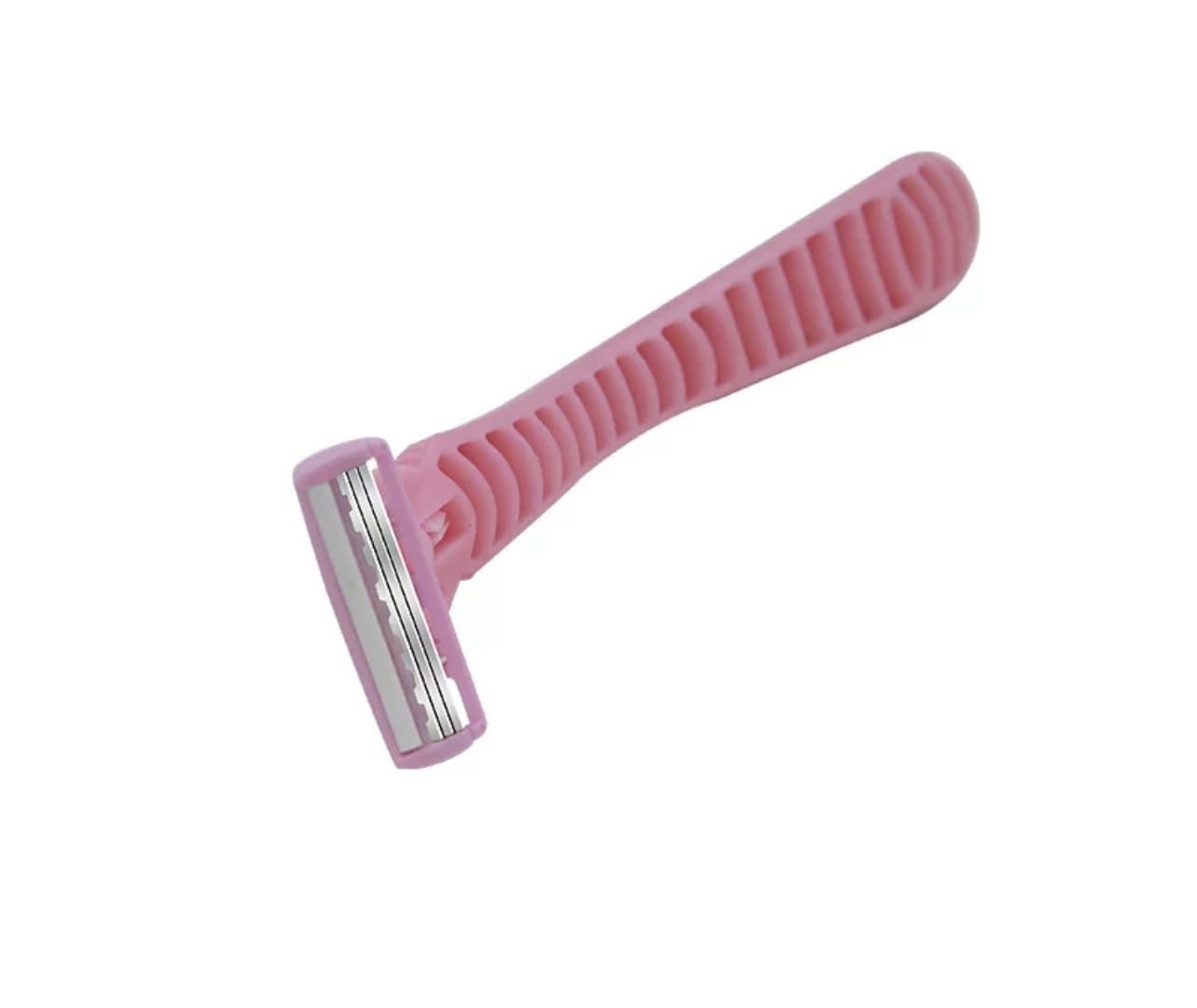 Pink Women's Shaving Razor Set with 3 Refill Blades - 3 Layer Stainless Steel Razor for Sensitive Skin - 96pcs Bulk Pack - Perfect for Travel, Gym & Home Use
