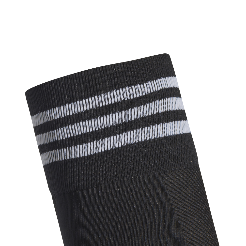Adidas Adi 18 Performance Socks - Black/White Athletic Crew Socks for Running, Gym & Sports - Breathable Cushioned Socks for Men & Women