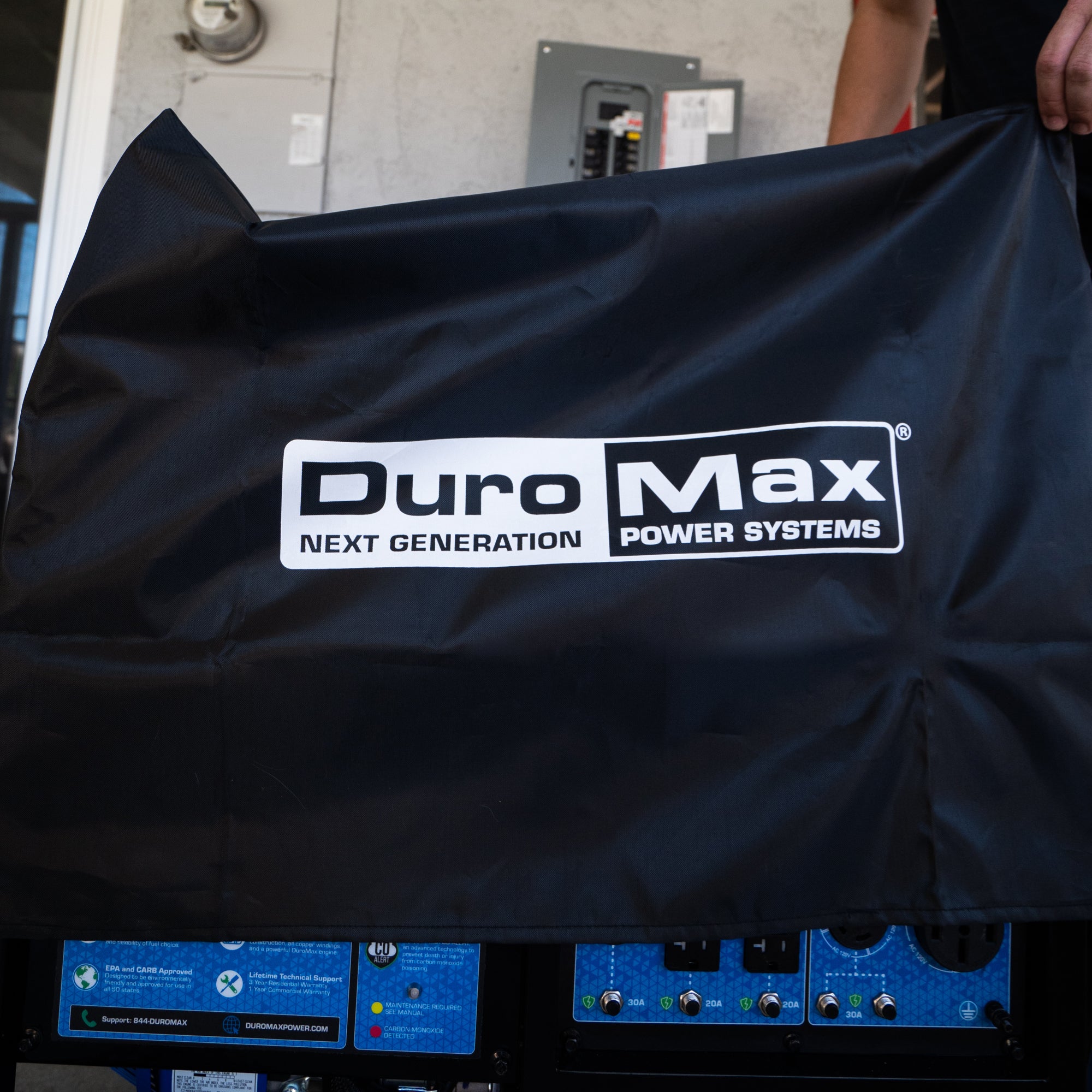Heavy-Duty Weatherproof Portable Generator Cover - Dust, Rain & UV Protection for Outdoor Use, Camping, RV & Emergency Power Backup