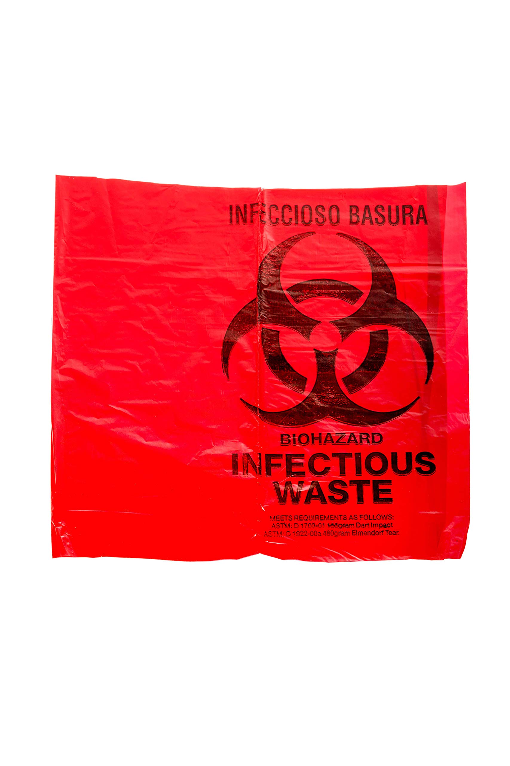 Tier 1 Biohazard Bags with X-Seal Burst Protection - 40 Gallon (20 Bags) | FDA Approved for Home & Medical Use | Ideal for Waste Disposal, Emergency Kits & Hospital Settings