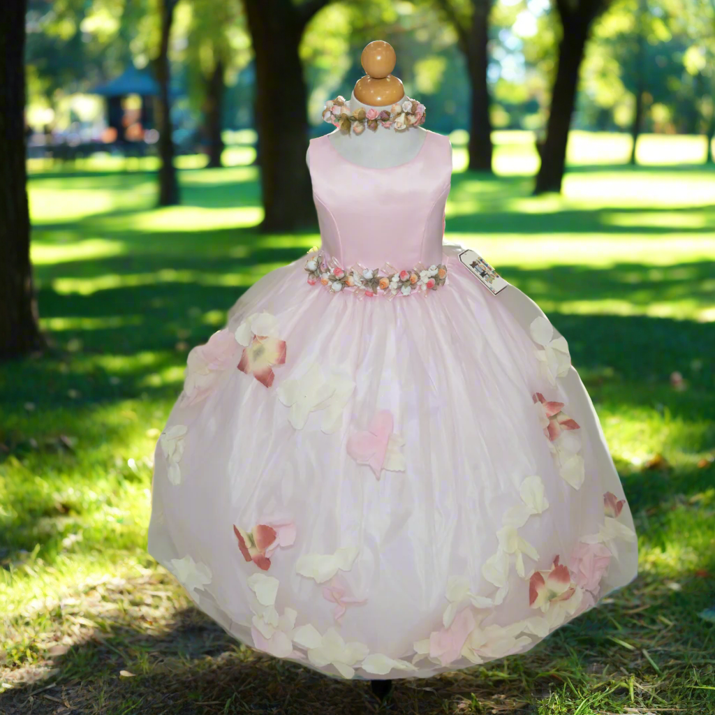 Elegant Flower Girl Dress for Weddings & Special Occasions - D1100 | Perfect for Bridal Showers, Birthday Parties & Formal Events