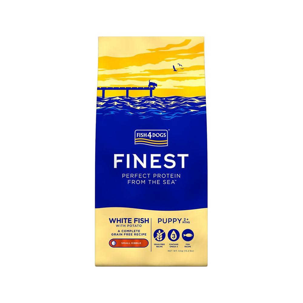 Premium White Fish Puppy Dry Dog Food - High Protein, Grain-Free for Healthy Growth - Perfect for Small Breed Puppies & Sensitive Stomachs