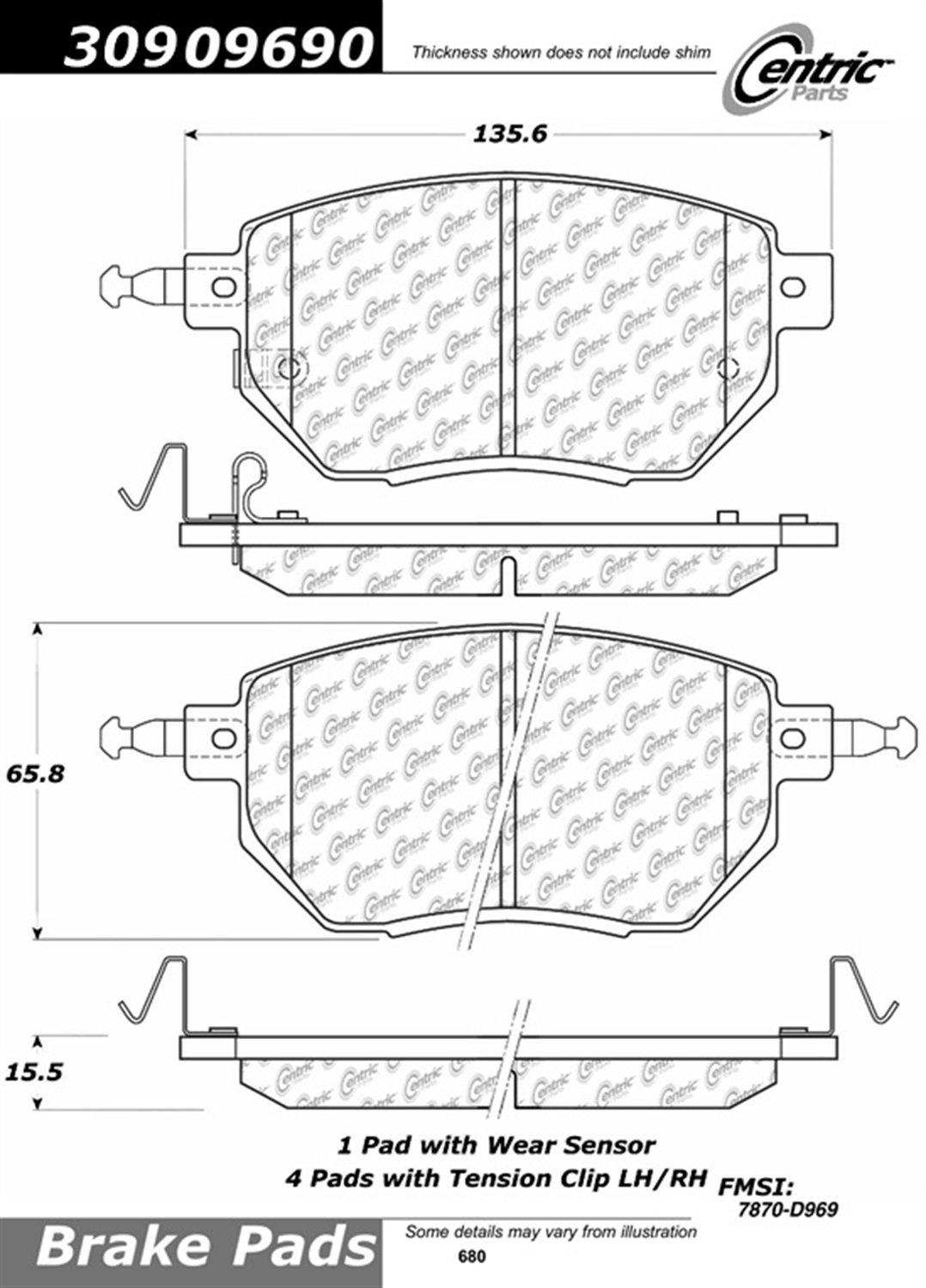 High-Performance Disc Brake Pads for Cars & Trucks - Premium Quality Brake Pads for Smooth Stopping Power - Perfect for Daily Commuting, Highway Driving & Off-Road Adventures