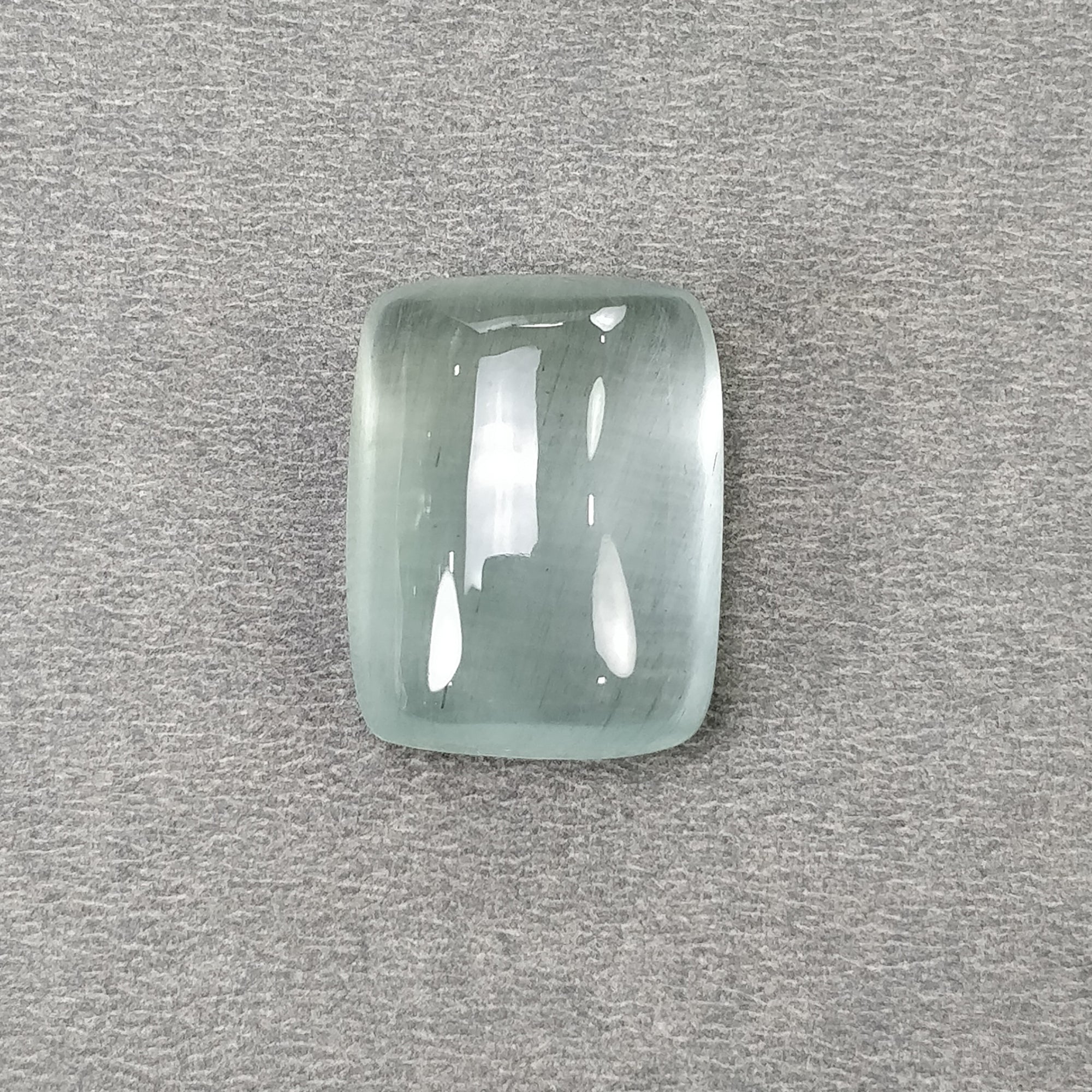 Natural Blue Aquamarine Gemstone Cabochon - 42.85cts Untreated Cushion Shape (23.5x18.5mm) for Jewelry Making, Rings & Pendants | Healing Crystal Collection