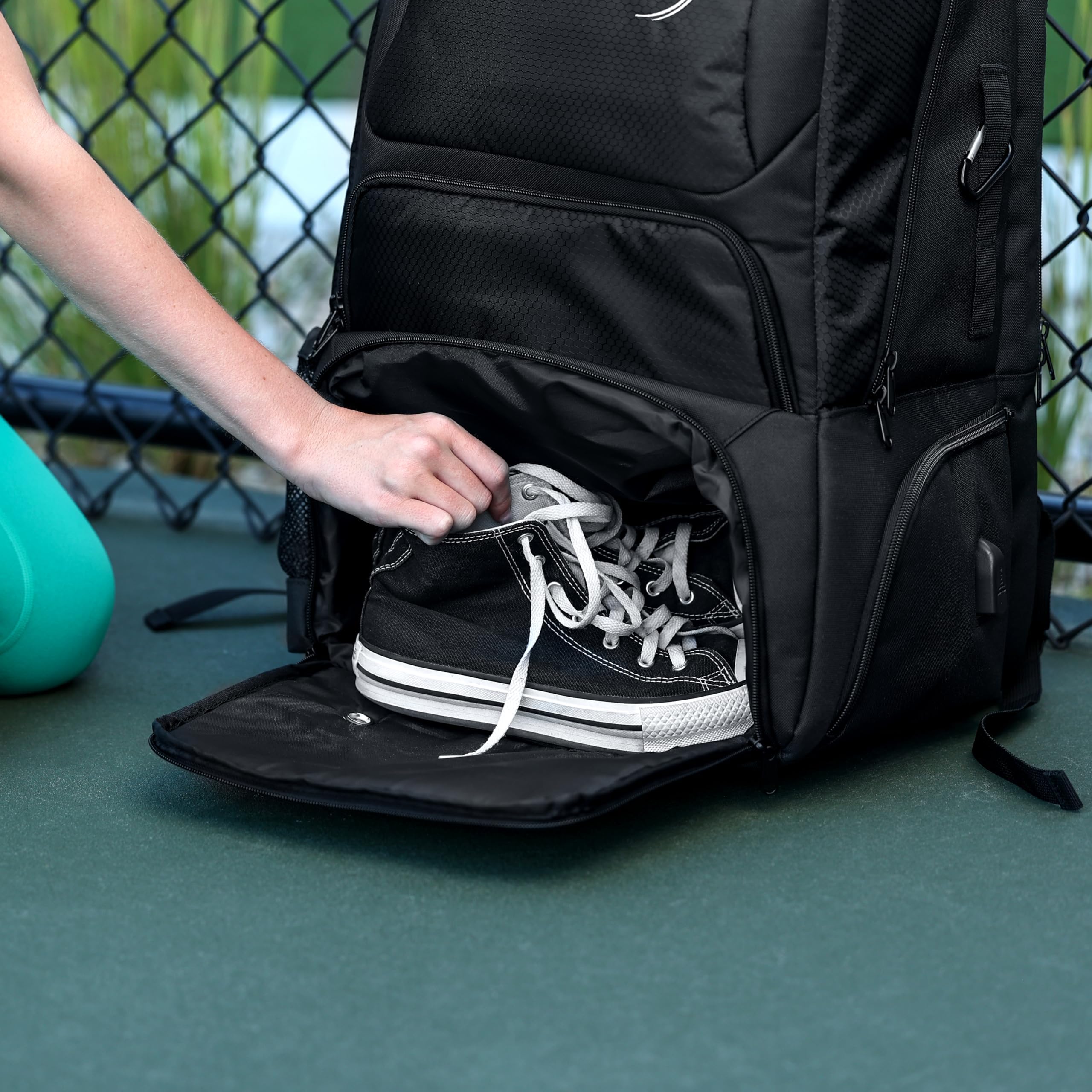 Premium Pickleball & Tennis Racket Backpack for Men & Women - All-in-One Sports Bag with Large Storage for Rackets, Laptop, Shoes & Accessories - Adjustable Straps for Comfort - Perfect for Court, Gym & Travel