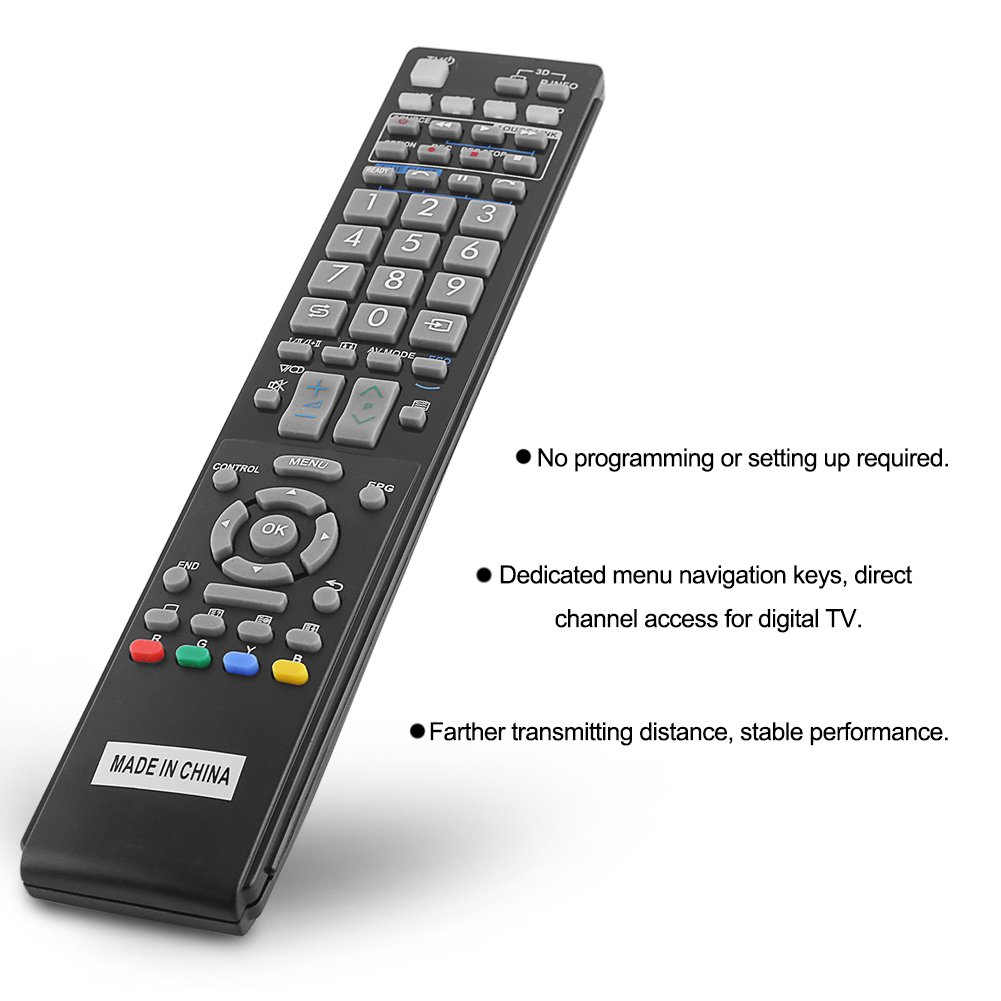 Universal Smart TV Remote Control Replacement for LED LCD HD 3D TVs - Compatible with Most Brands, Perfect for Living Room, Bedroom & Home Theater Use