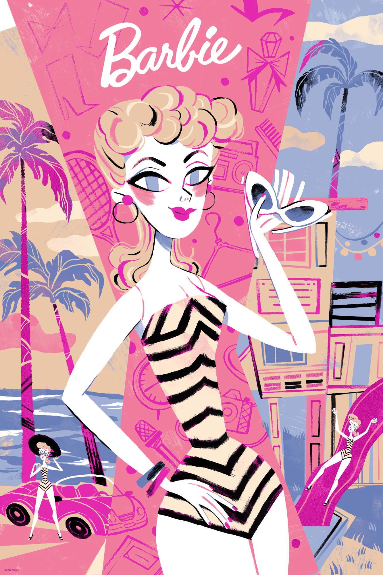 Barbie Foil Variant Poster - Limited Edition Collectible for Fans & Decor | Perfect for Bedroom, Office & Gift Giving
