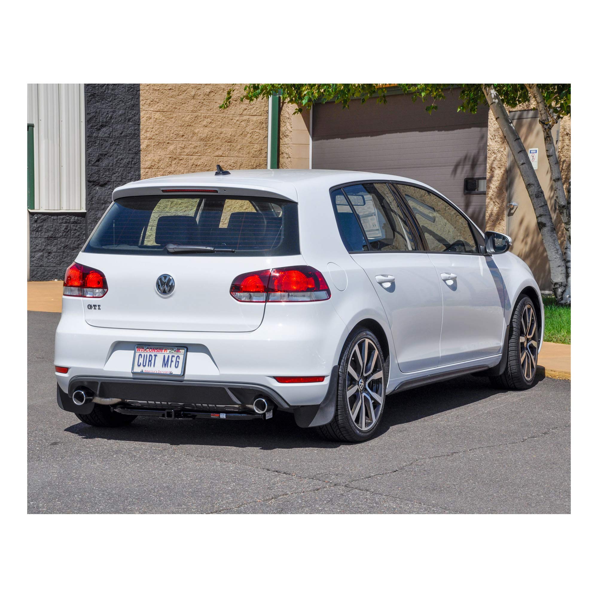 CURT 11000 Class 1 Trailer Hitch - 1-1/4 Inch Receiver for Volkswagen Golf & GTI - Black - Perfect for Towing Bikes, Cargo Carriers & Small Trailers