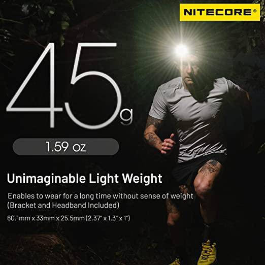 Nitecore NU25 UL 400 Lumen Rechargeable Headlamp with Dual Beam & USB-C Charging - Perfect for Camping, Hiking and Outdoor Adventures