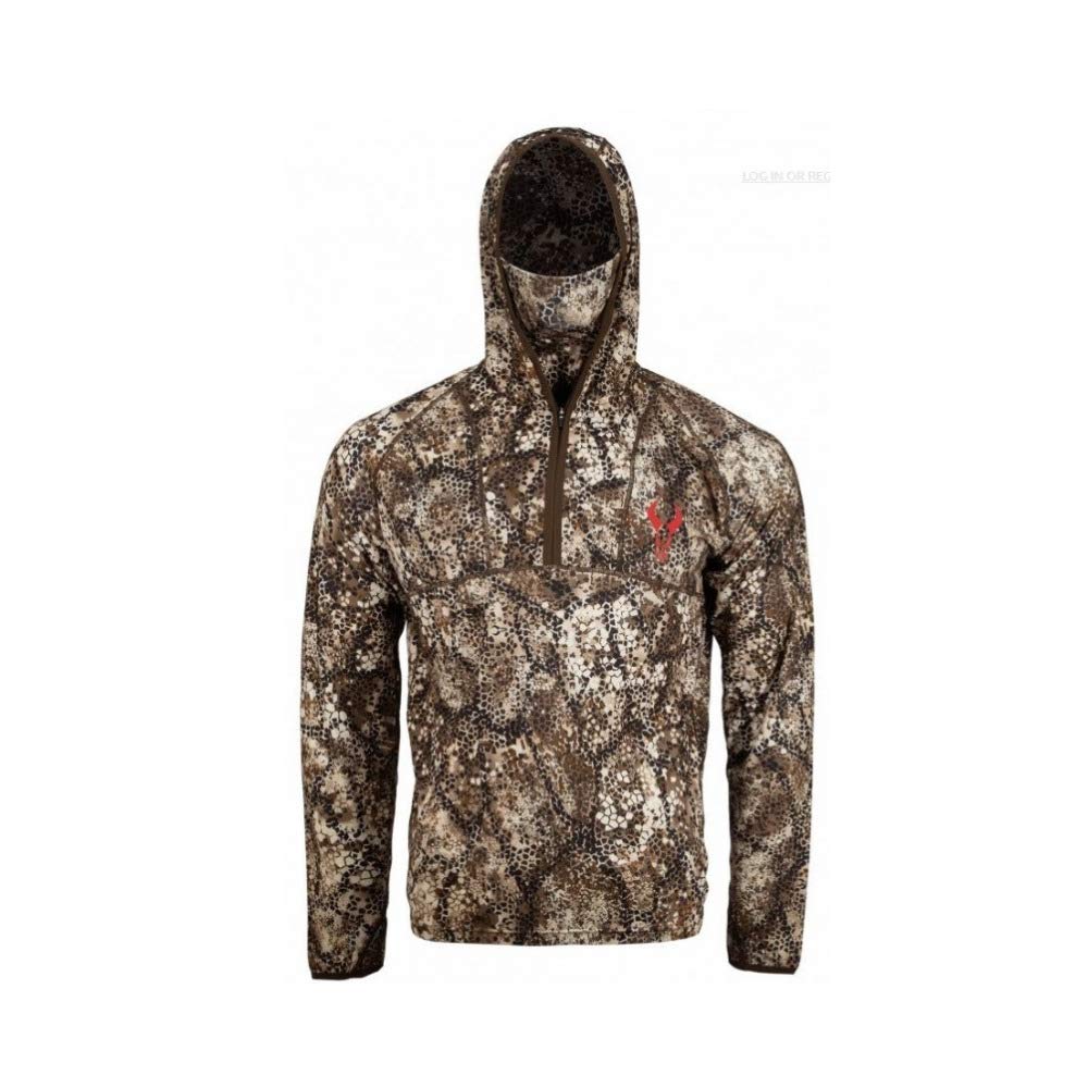 Badlands Stealth Long Sleeve Hooded Hunting Sweatshirt - Camo Fleece Pullover for Men - Perfect for Cold Weather Hunting & Outdoor Adventures