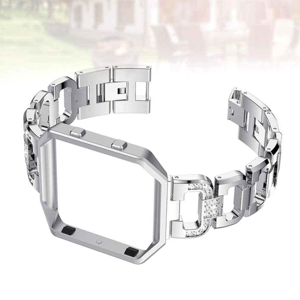Premium Metal Watch Strap Replacement - Elegant Rhinestone Smartwatch Band for Women & Men | Compatible with Hemobllo & Other Smartwatches | Perfect for Work, Gym & Everyday Wear