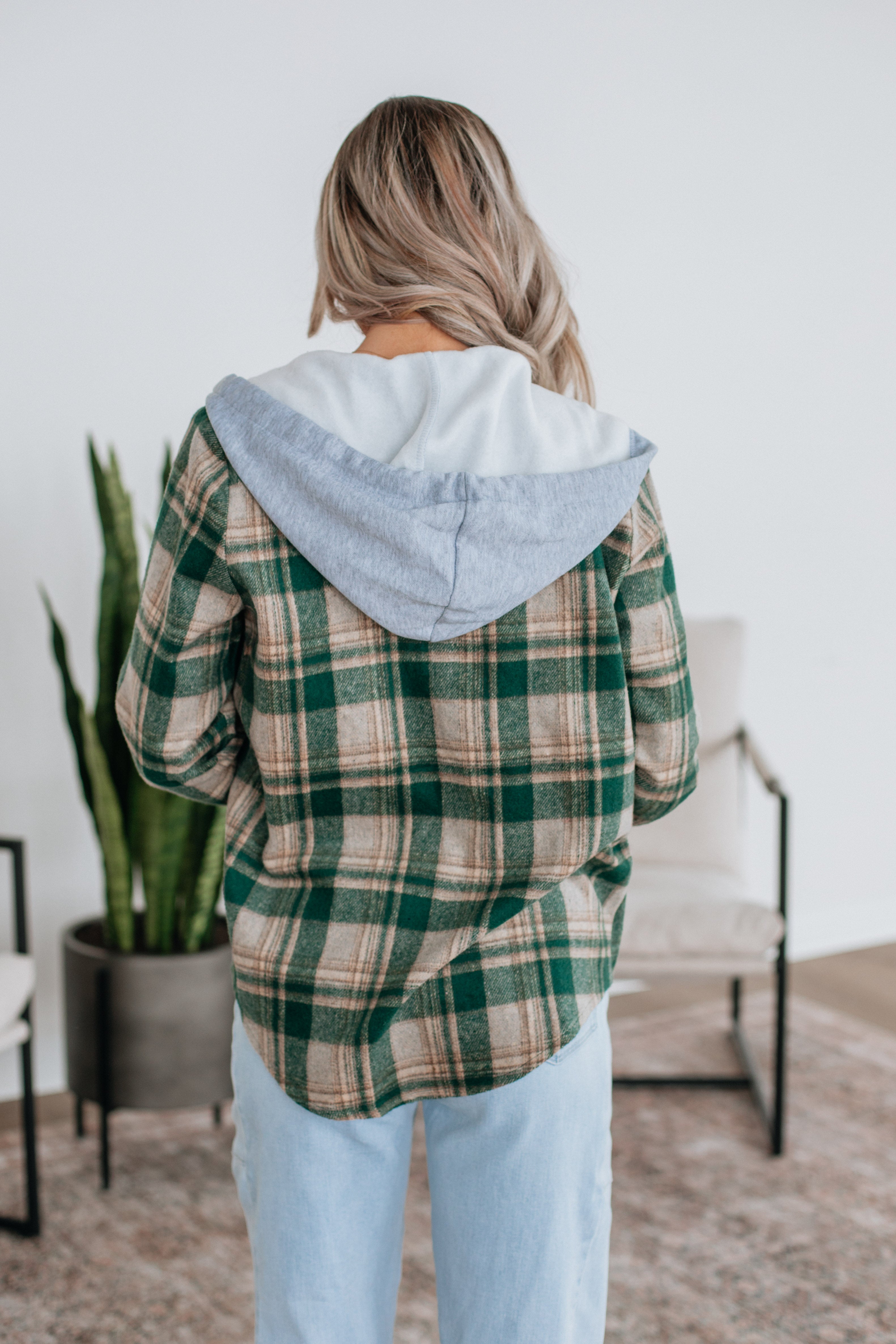 Jeremiah Flannel Shacket for Men - Soft Pine Mix Plaid Shirt Jacket - Cozy Outdoor & Casual Wear