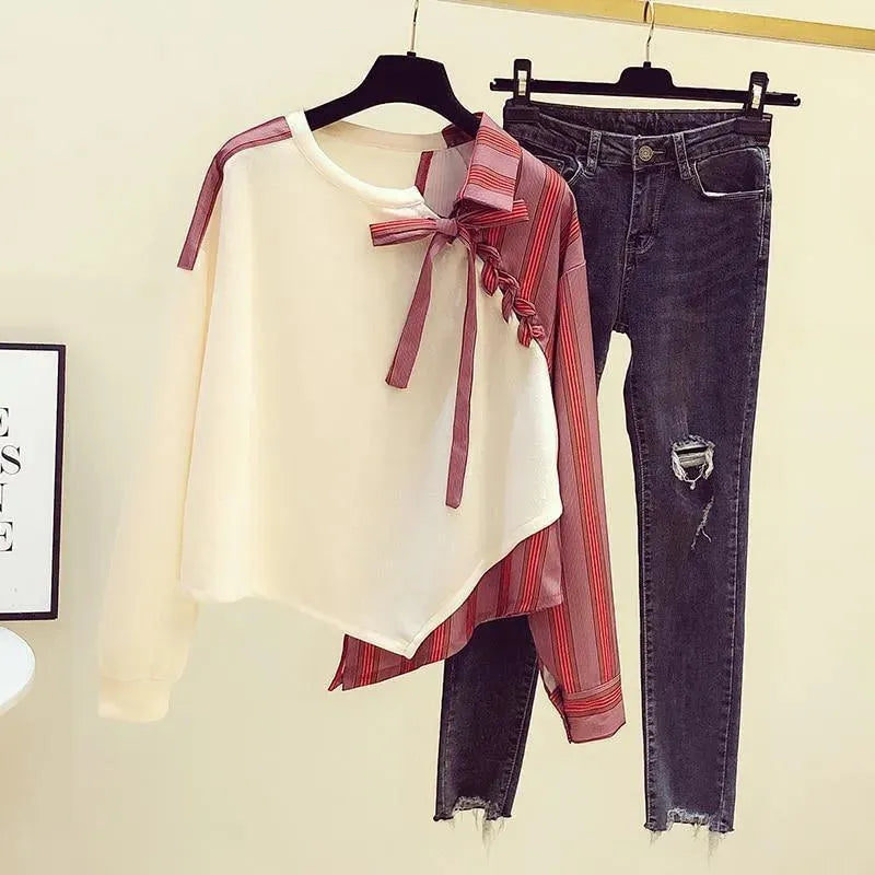 Liana Irregular Stitch Women's Tops | Trendy Asymmetrical Knit Blouse | Perfect for Casual Outings, Date Nights & Office Wear