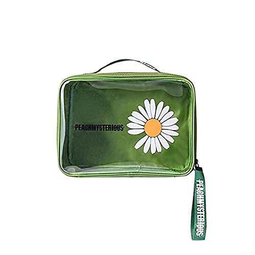 OPTIYORK Clear Makeup Bag for Travel - Waterproof Cosmetic Organizer & Toiletry Pouch for Women (Random Color, 1 Piece) | Perfect for Gym, Vacation & Daily Essentials Storage