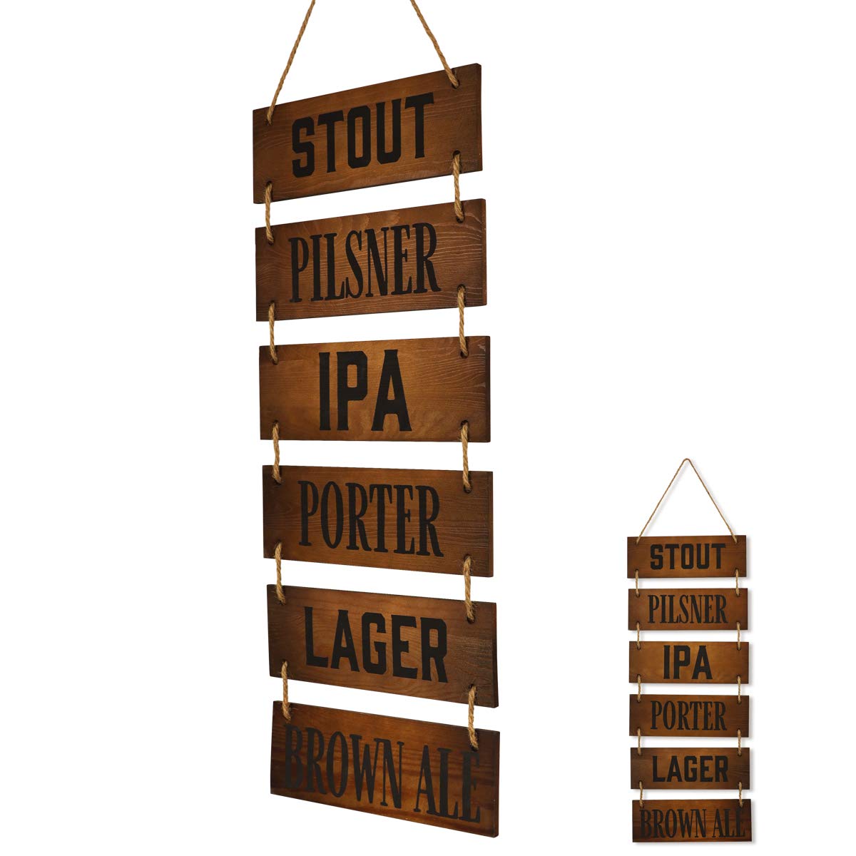 Rustic Farmhouse Wall Decor - Coffee Table & Kitchen Sign for Living Room, Bar, Beer Decor - Vintage Home Hanging Decorations for Cozy Interior Design