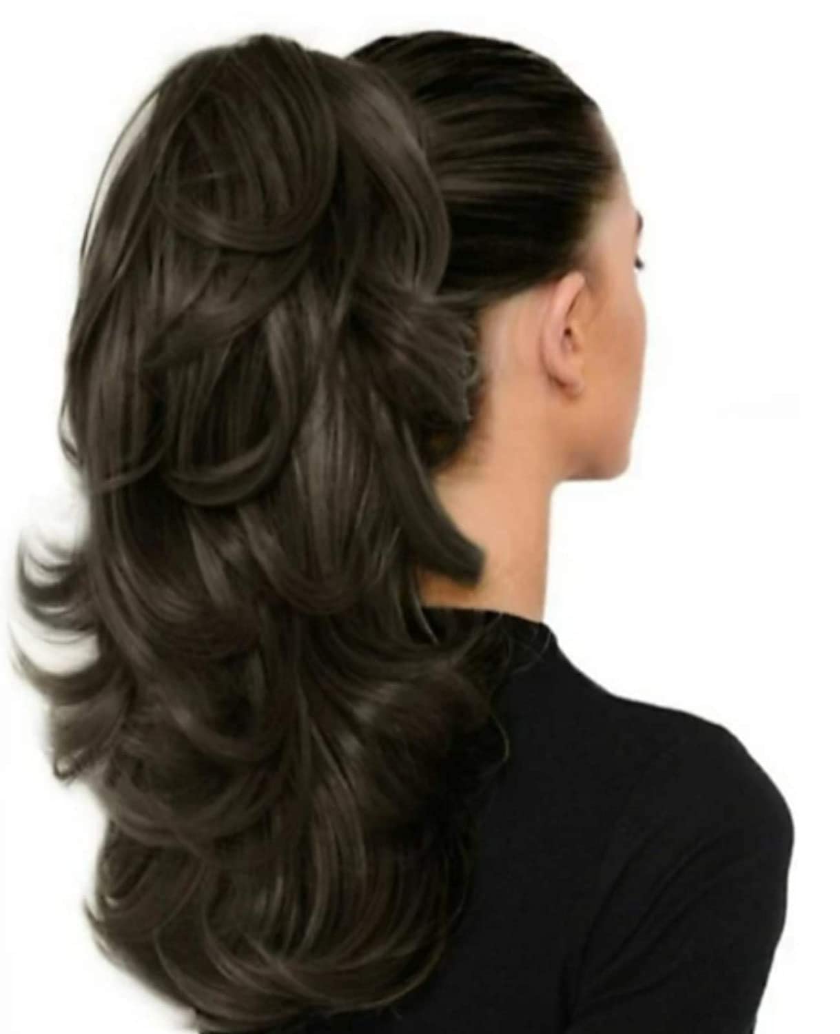 DIYA DIVINE Clip-In Synthetic Hair Extensions for Women & Girls - Instant Volume Ponytail Hairpiece for Everyday & Special Occasions
