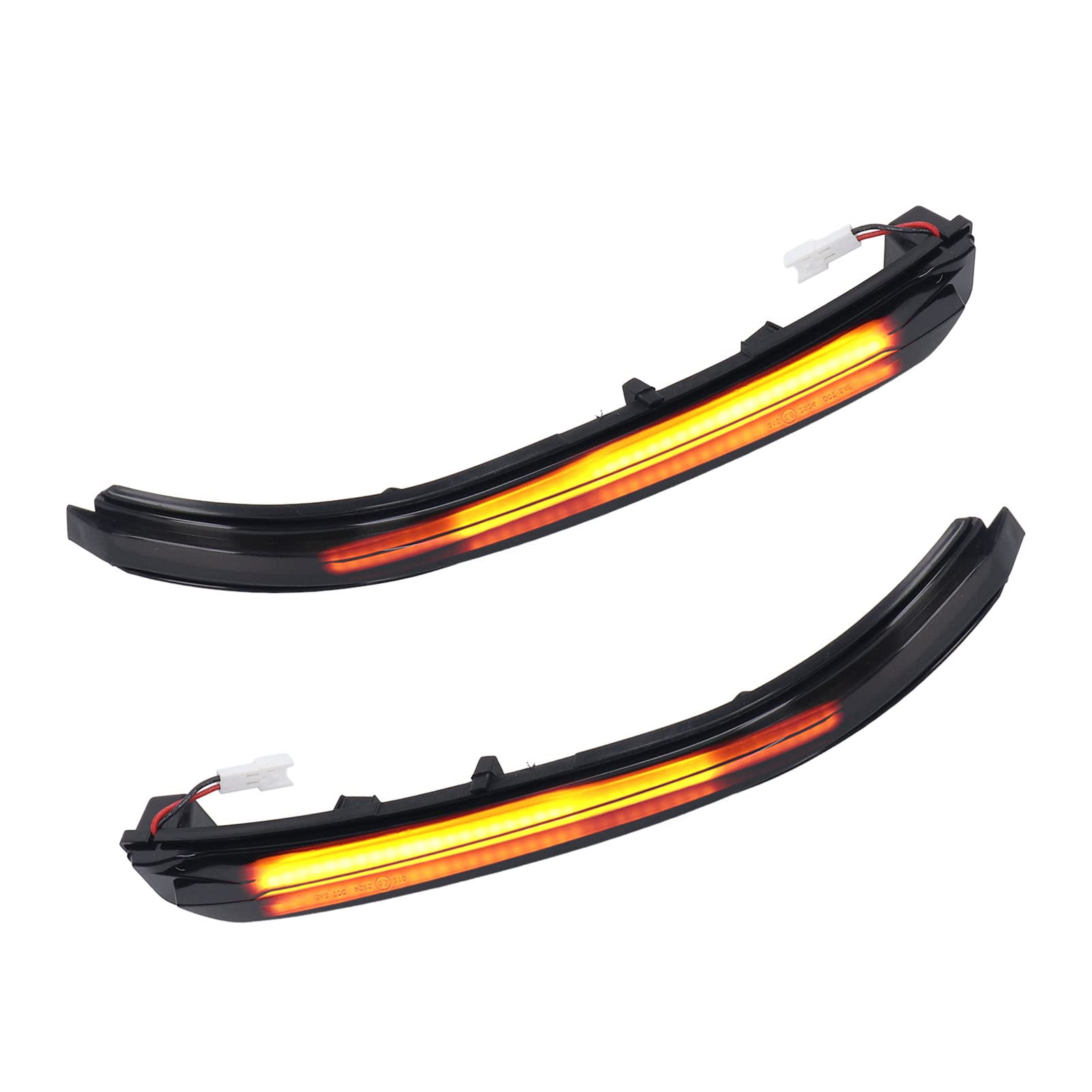 Smoked Side Mirror Indicator Light - Waterproof Turn Signal Light for Car Modification - 2PCS Radiation Resistant Door Mirror Lights - Perfect for Night Driving & Vehicle Customization
