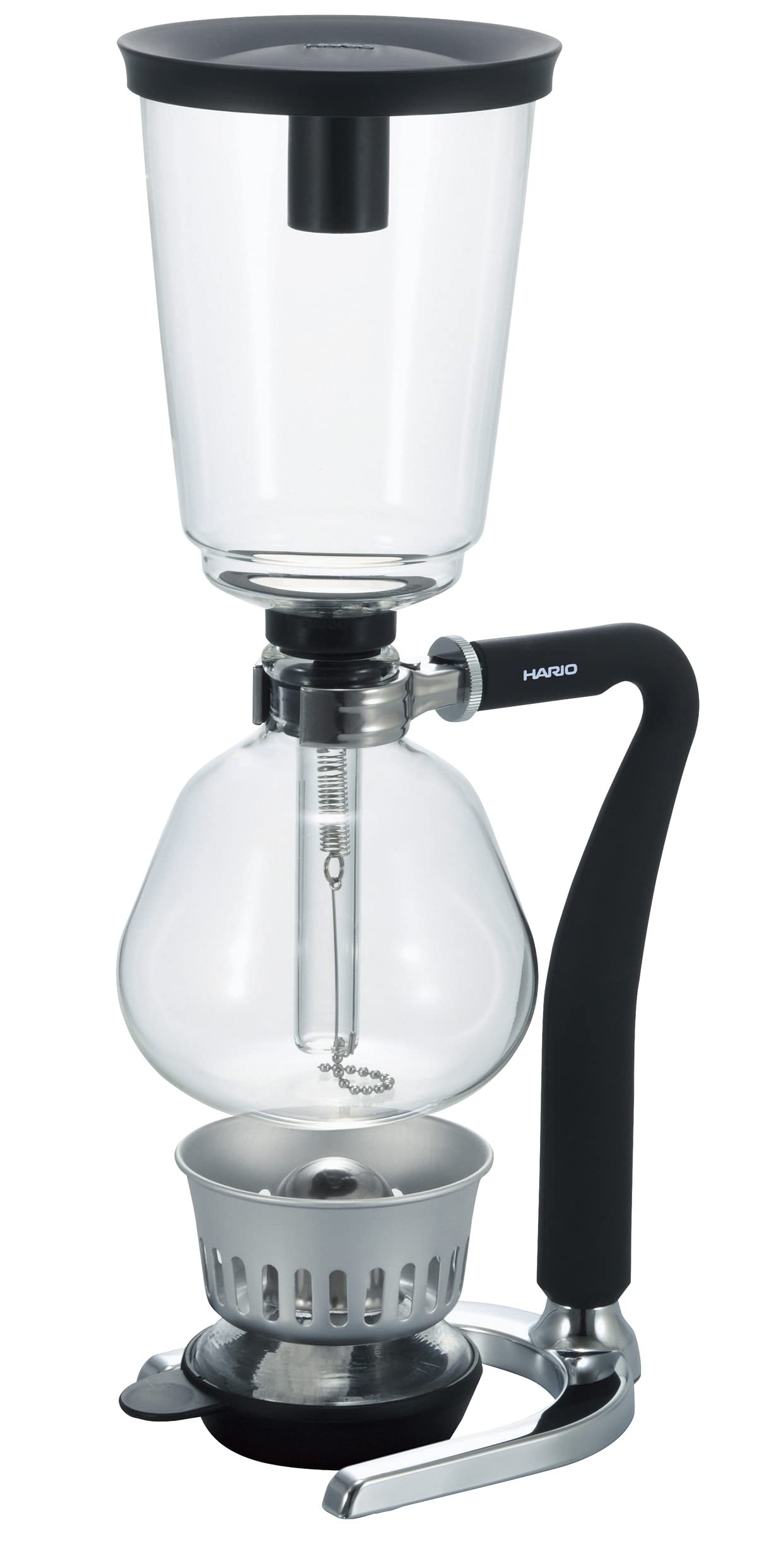 Hario NXAR-5 Next Coffee Siphon Brewer - 5 Cup Black Vacuum Coffee Maker for Home & Office Use | Perfect for Pour Over Coffee Lovers & Specialty Brewing