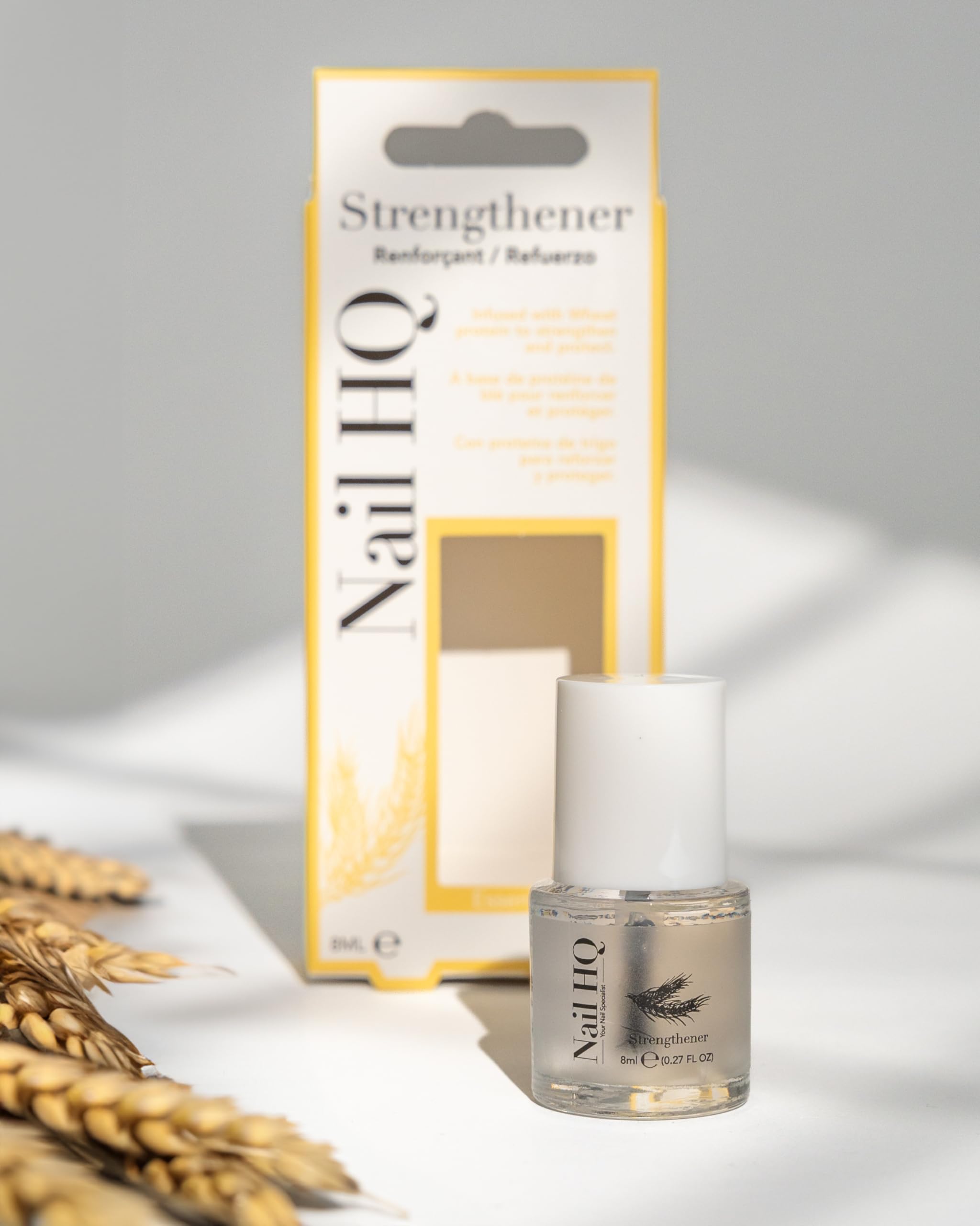 Nail HQ Essentials Nail Strengthener 8ml - Professional Nail Care Treatment for Stronger, Healthier Nails - Perfect for At-Home Manicures and Salon Use