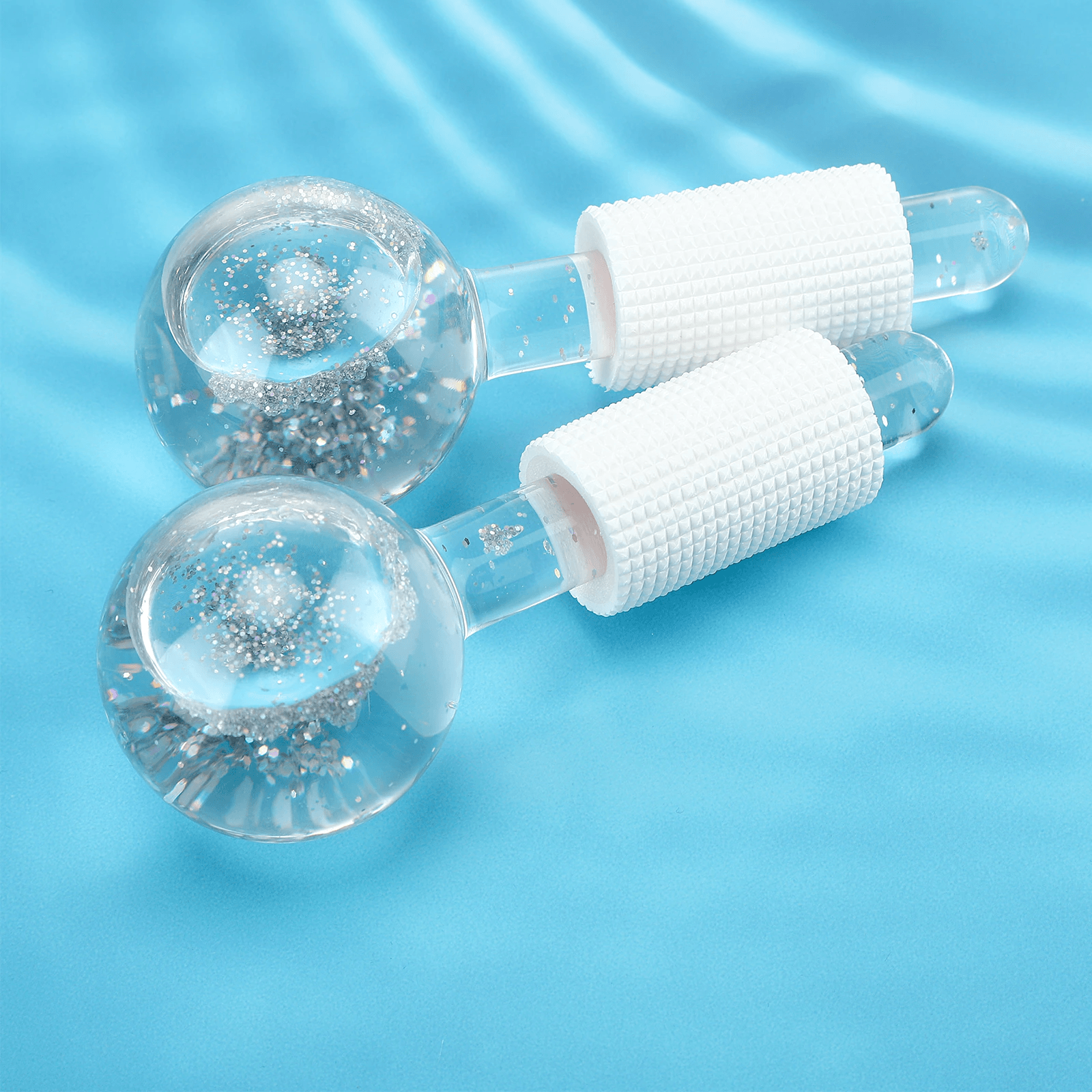 Ice Globes for Face - Cooling Facial Massage Tools for Puffiness & Dark Circles - Perfect for Skincare Routine & Relaxation at Home or Spa