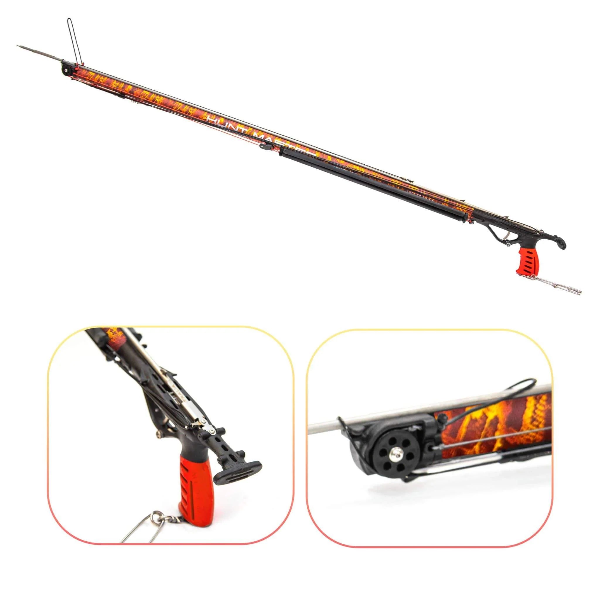 Hunt Master Wigun Aluminum Invert Roller Speargun Camo Series - Professional Spearfishing Gear for Underwater Hunting & Ocean Adventures