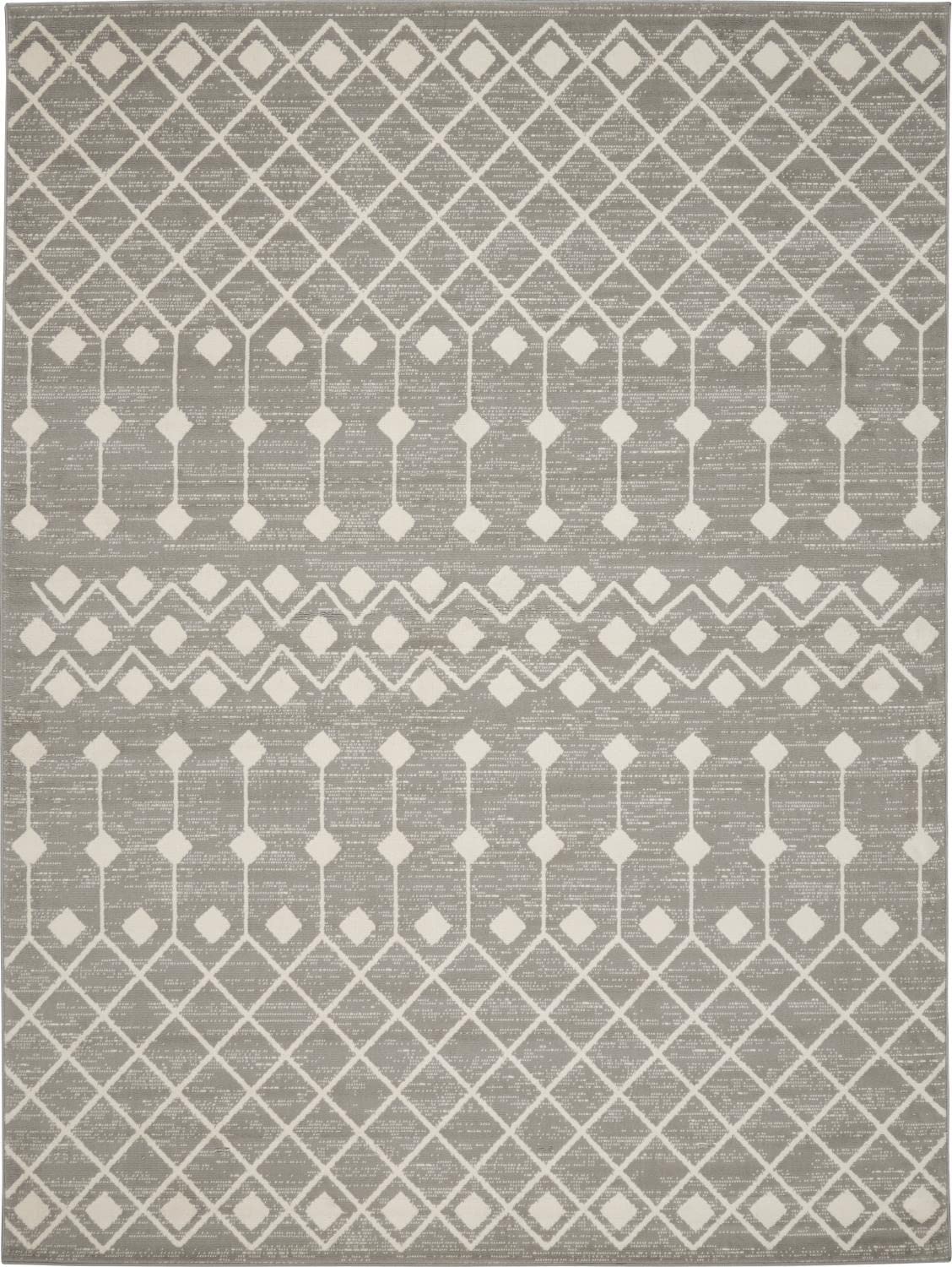 Nourison Grafix Moroccan Grey 8'6