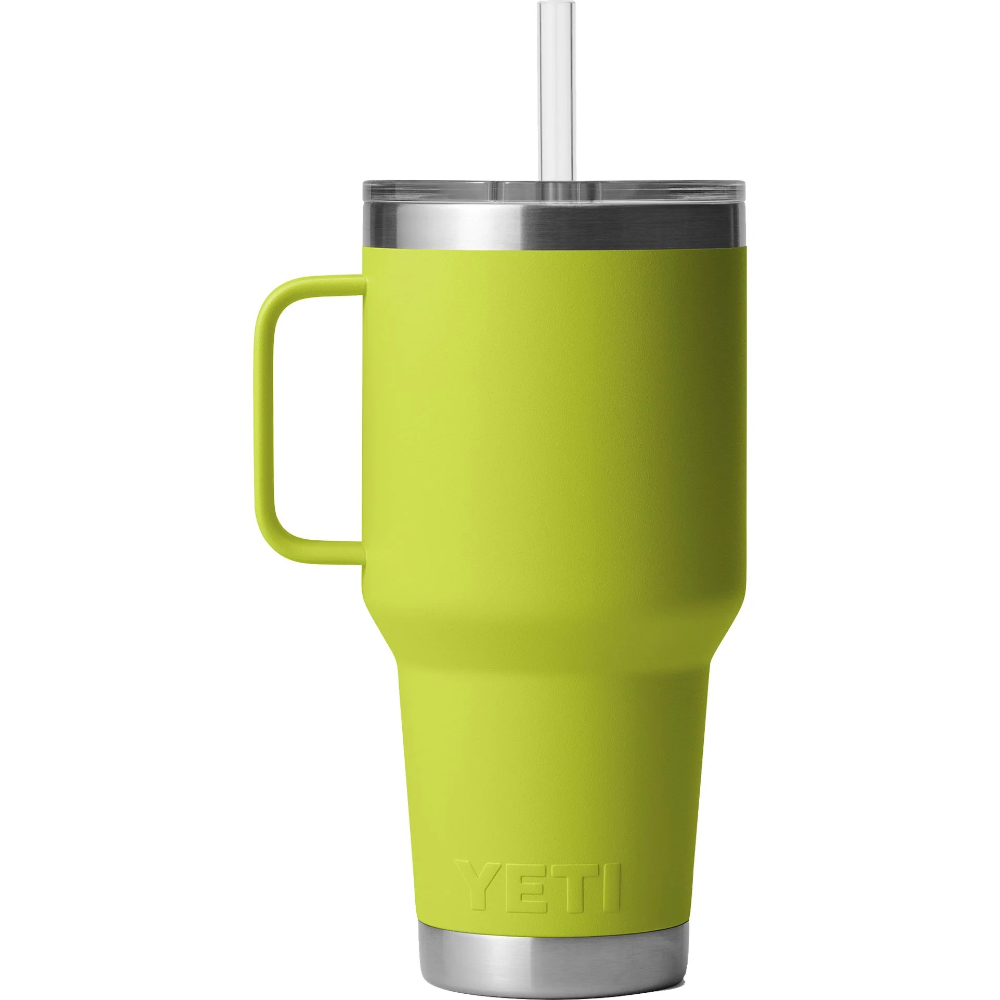 **35 oz Rambler Insulated Stainless Steel Mug with Straw Lid - Perfect for Coffee, Tea & Cold Drinks at Home, Office or Travel**